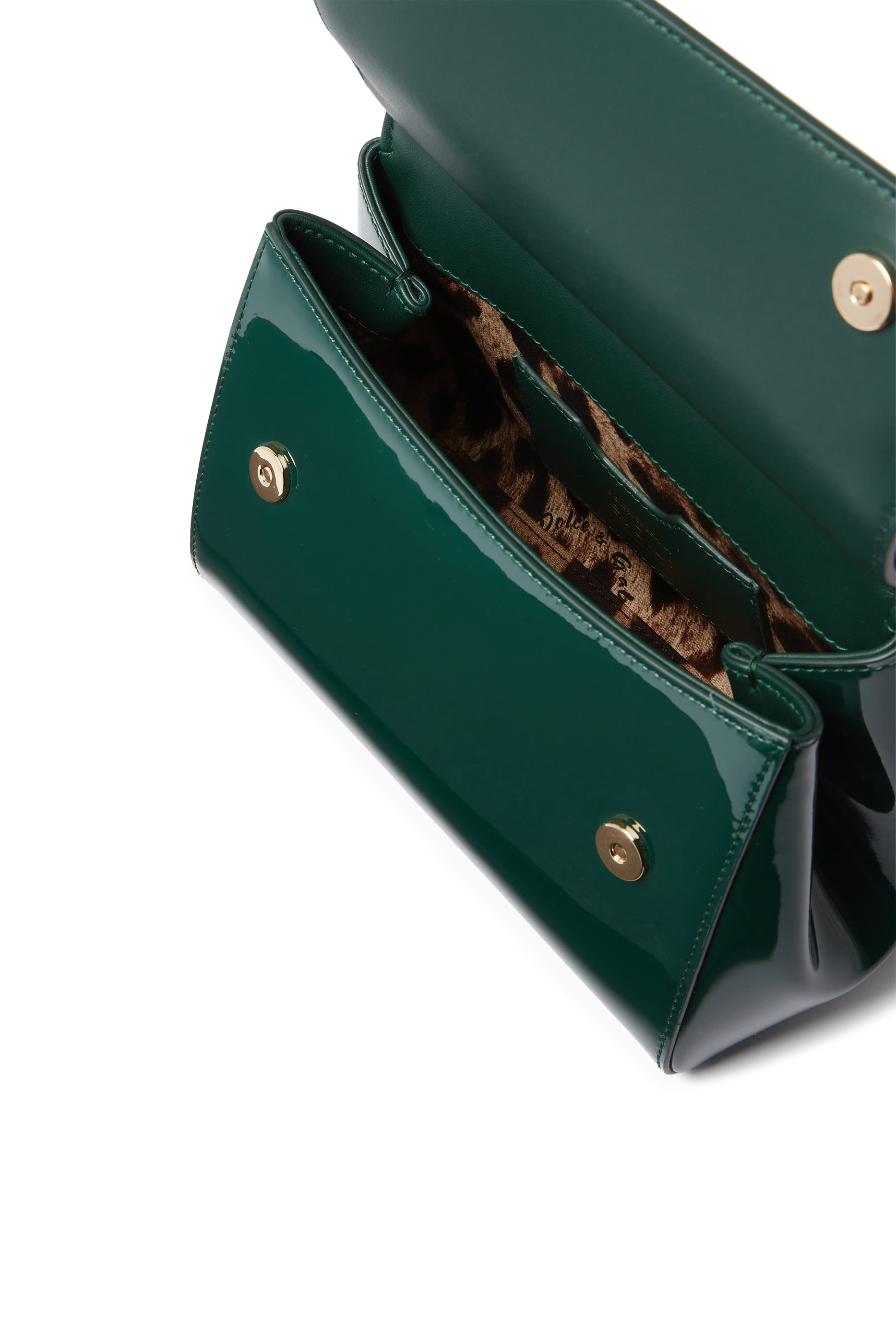 حقيبة يد سيسيلي متوسطة جلد لامع