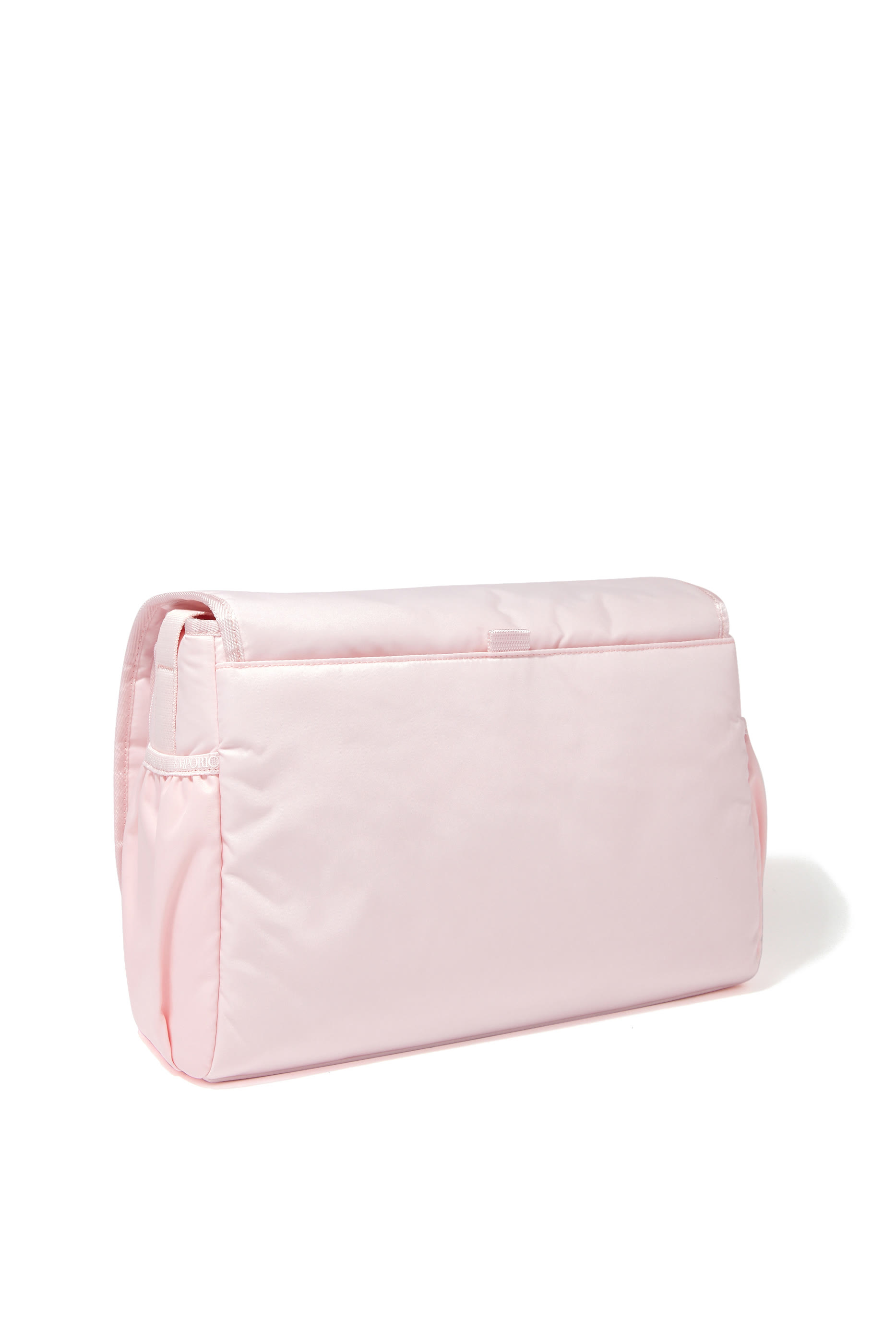 حقيبة تغيير الحفاضات نايلون بشعار الماركة