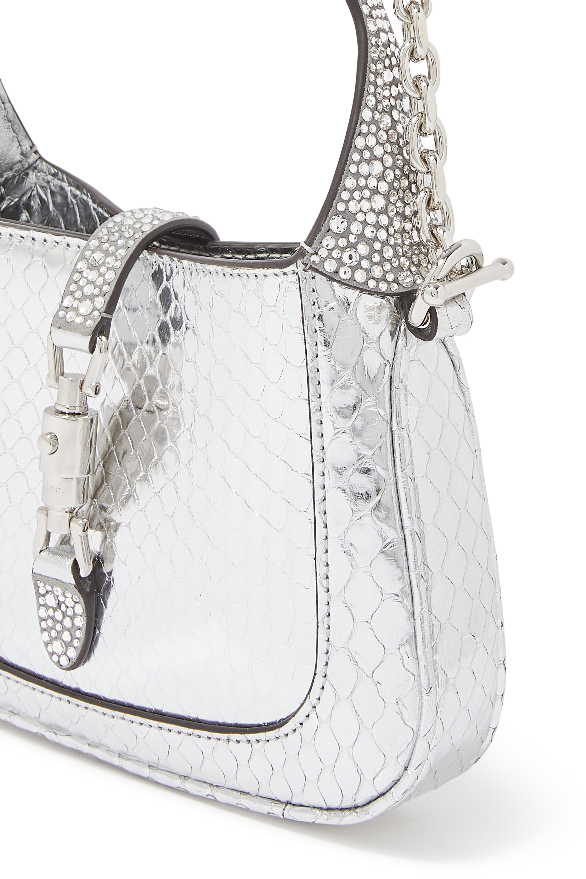 حقيبة جاكي 1961 صغيرة بنقشة جلد السحلية