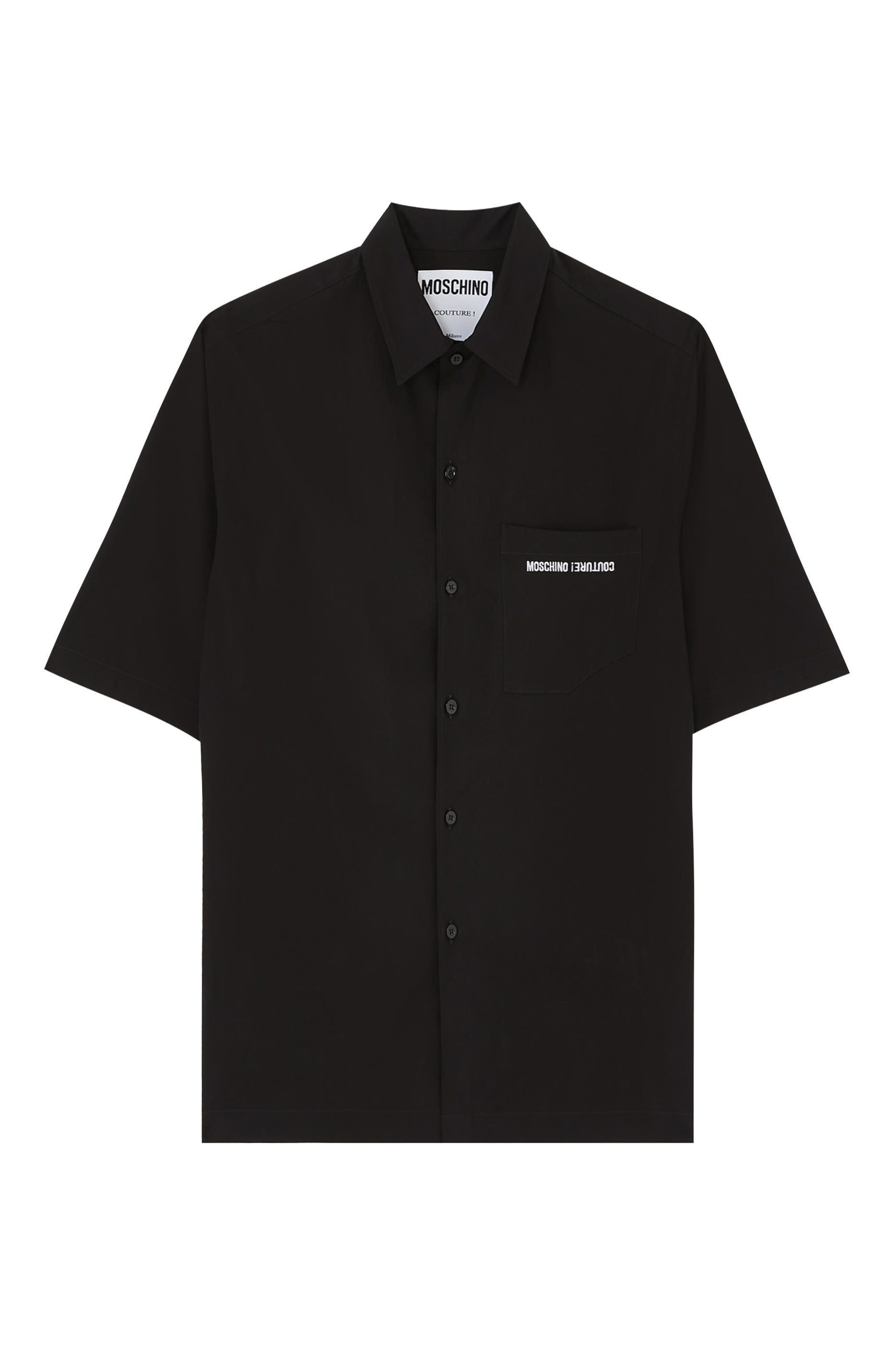 قميص بولو بطبعة مقلوبة قطن