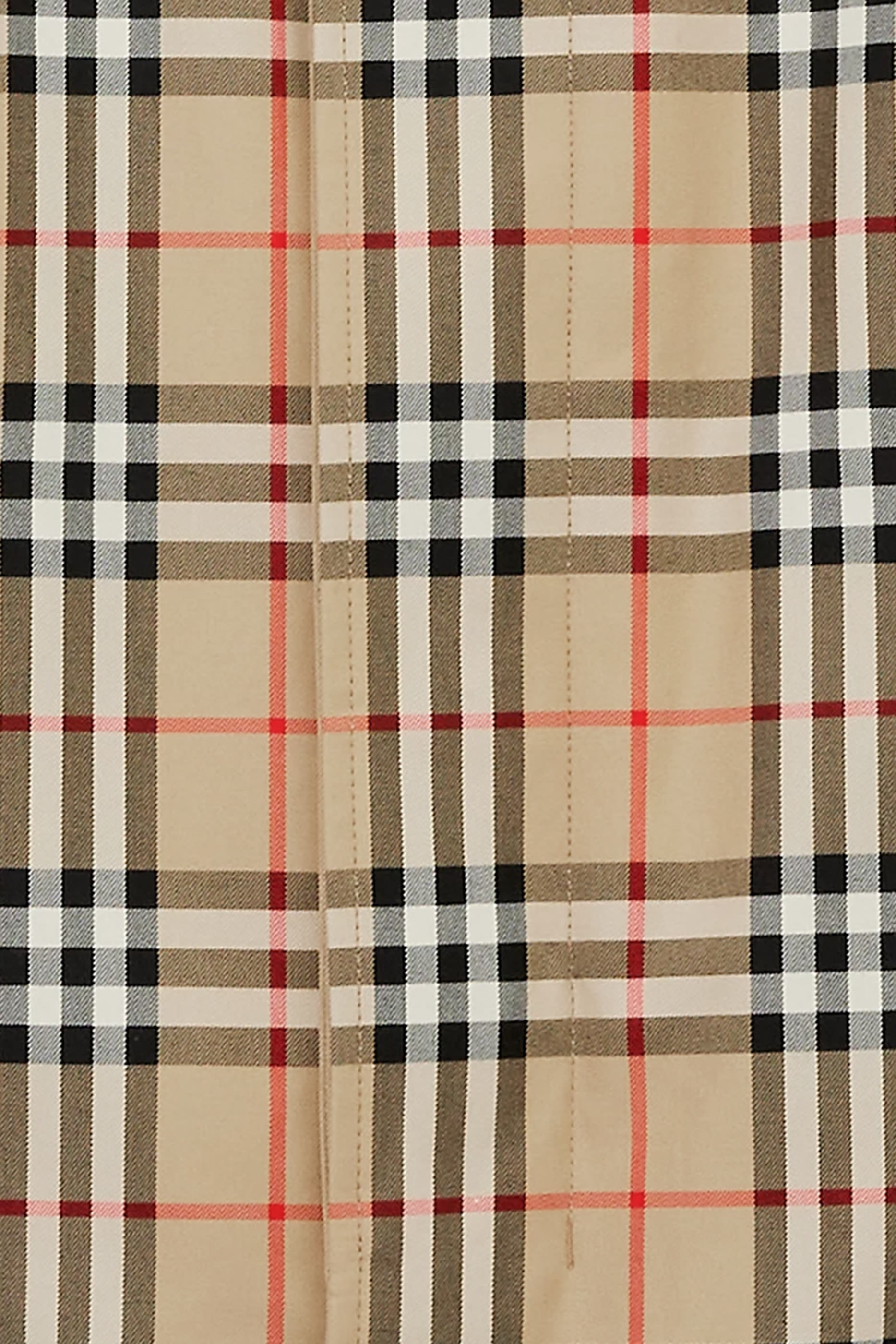 معطف كار بتصميم بوجهين بنقشة مربعات للأطفال