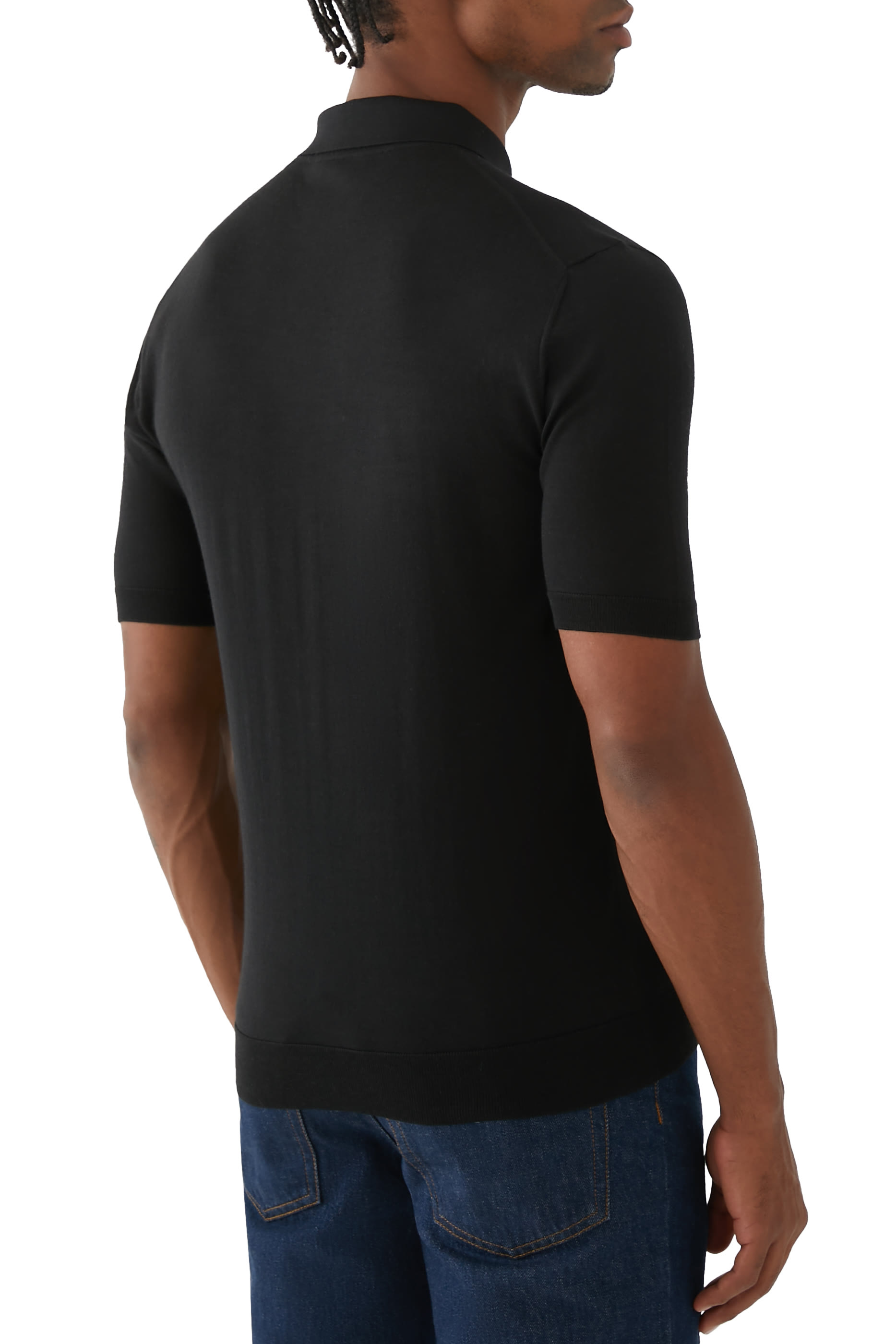 قميص بولو بشعار الماركة صوف