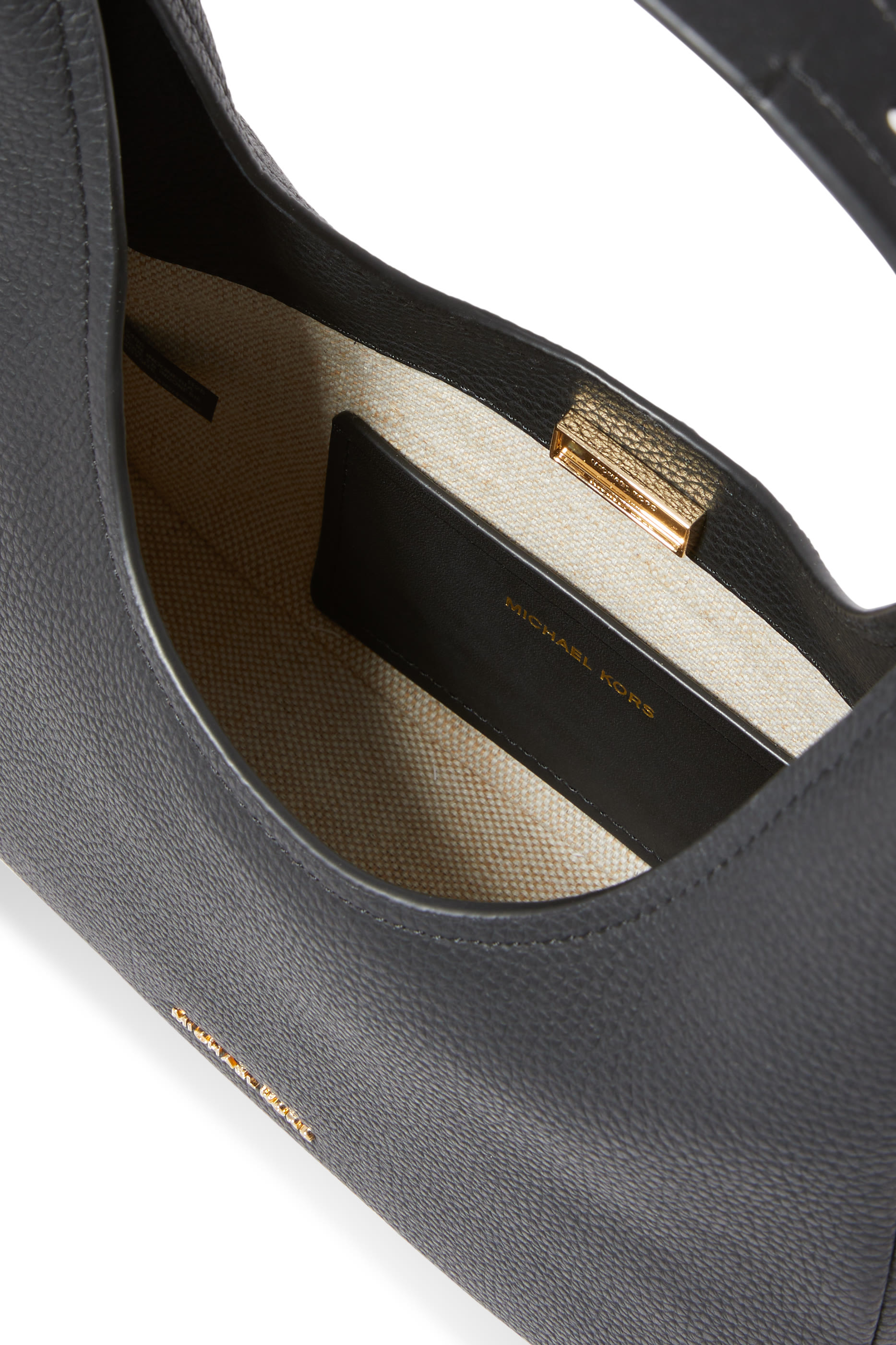 حقيبة كتف هوبو نوليتا صغيرة جلد بارز الملمس