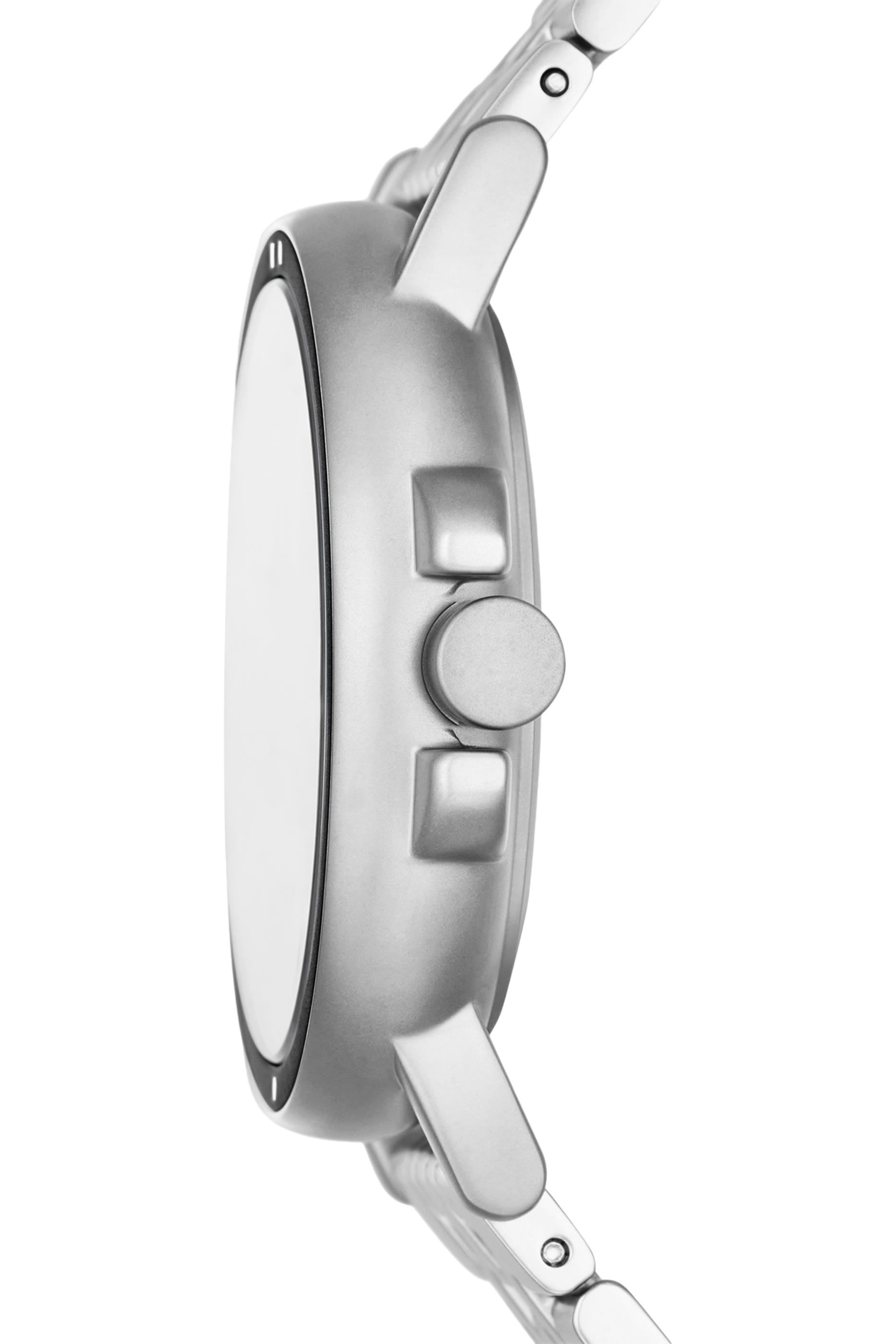 ساعة رياضية بشعار الماركة ثلاثية العقارب بسوار ستانلس ستيل