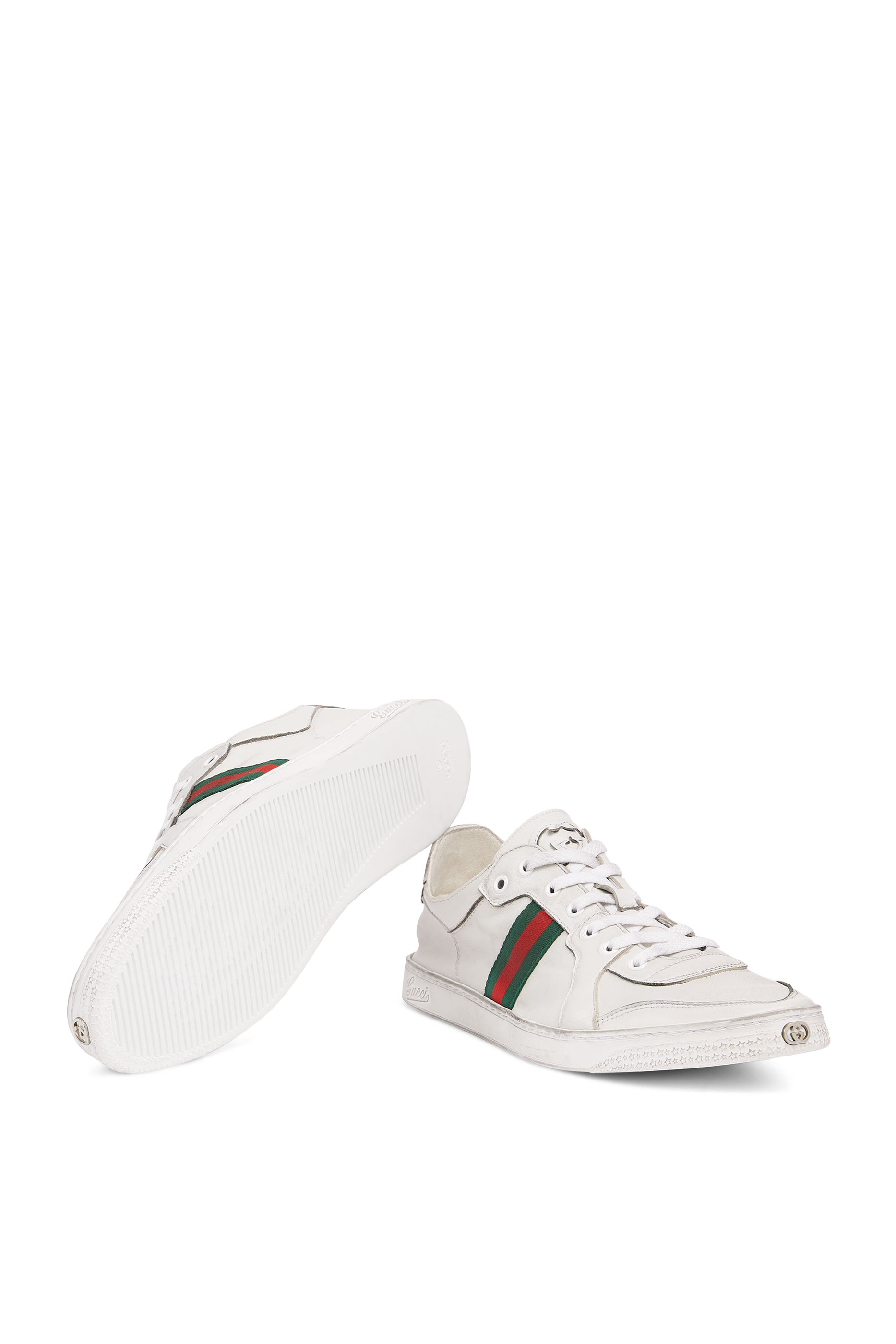 سنيكرز بكاحل منخفض وشريط ويب خامة مطاطية