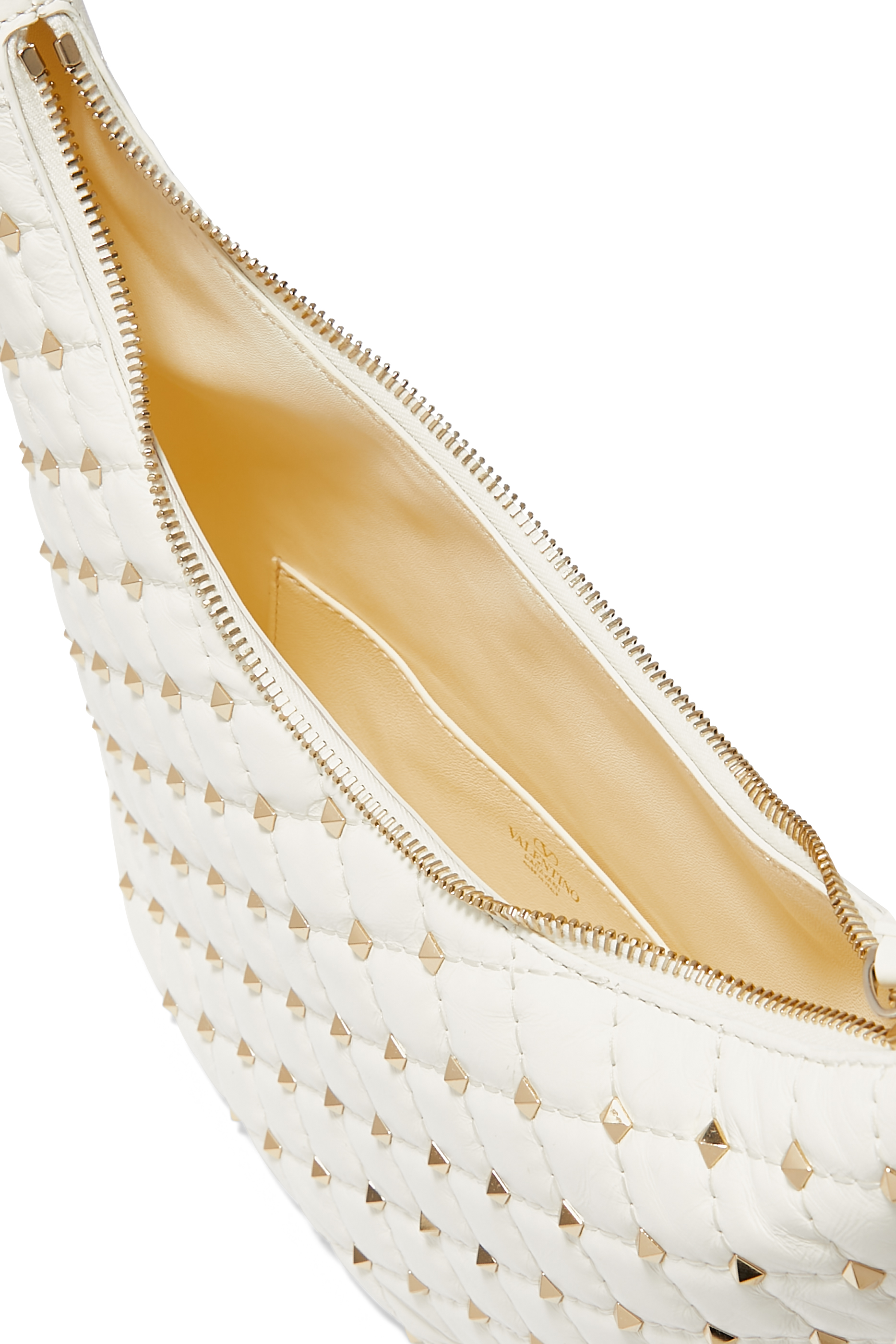 حقيبة هوبو صغيرة بحلي هرمية