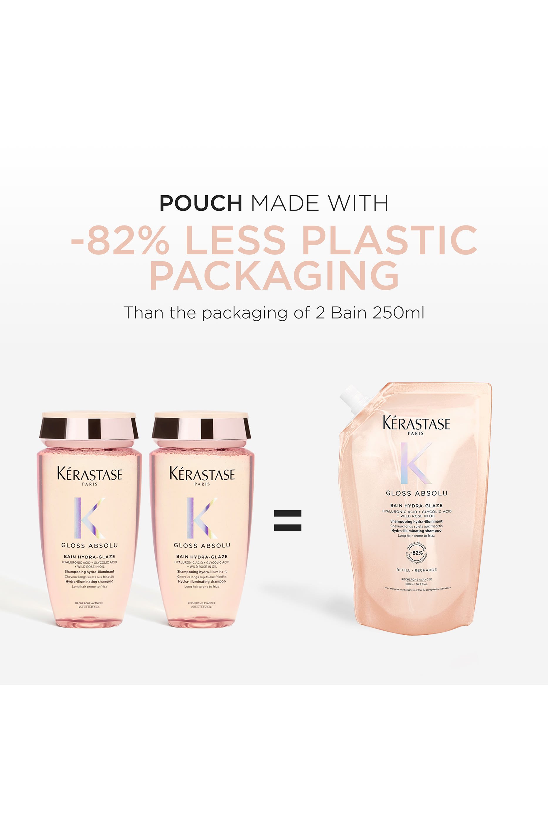 كيس إعادة ملء شامبو غلوس أبسولو هيدرا-غلايز