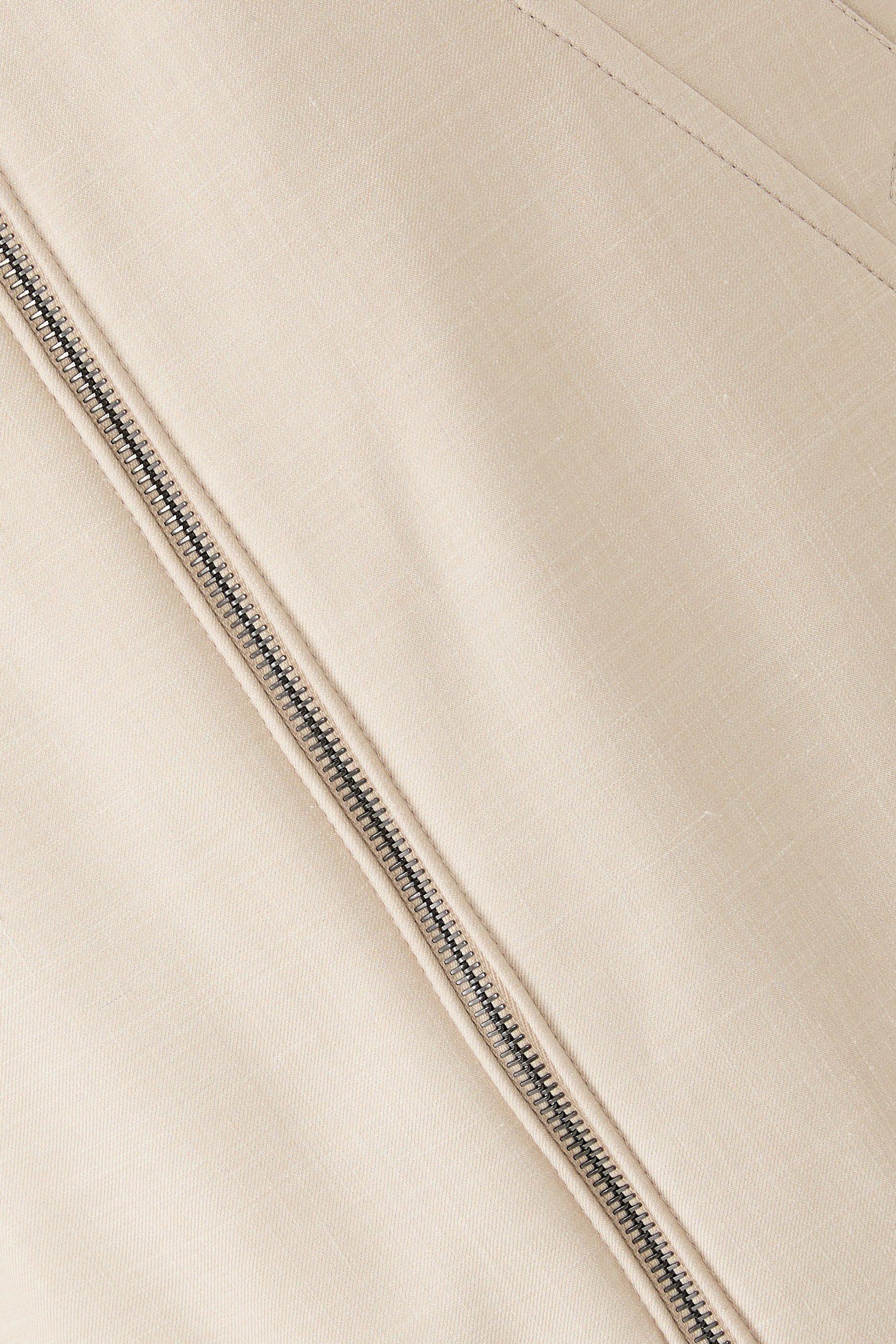 جاكيت بومبر حرير وكشمير وكتان معالج