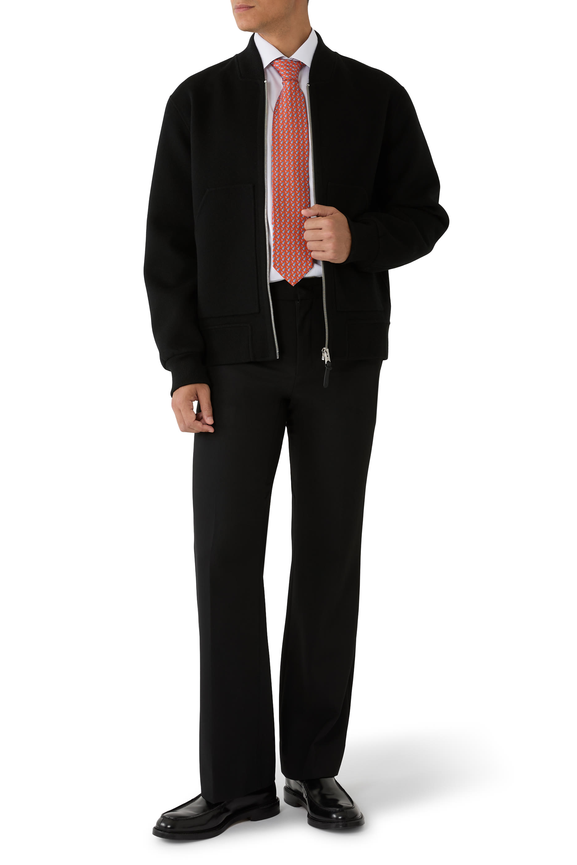 قميص تويل مميز للماركة بنقشة زهور