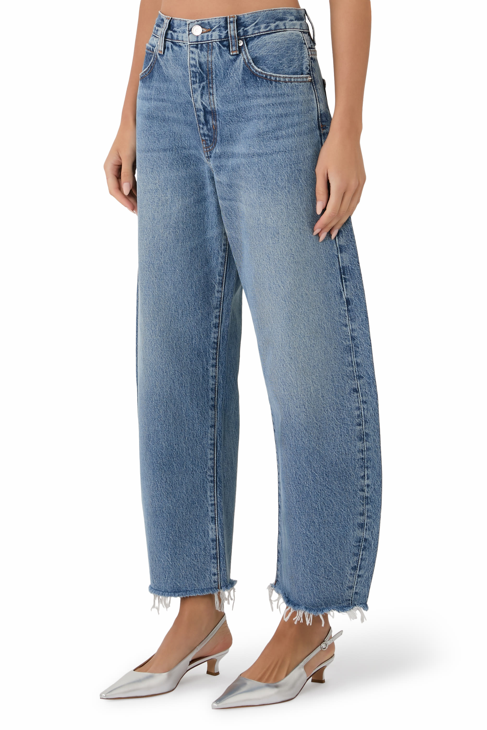 بنطال جينز ذا بابل قصير دنيم