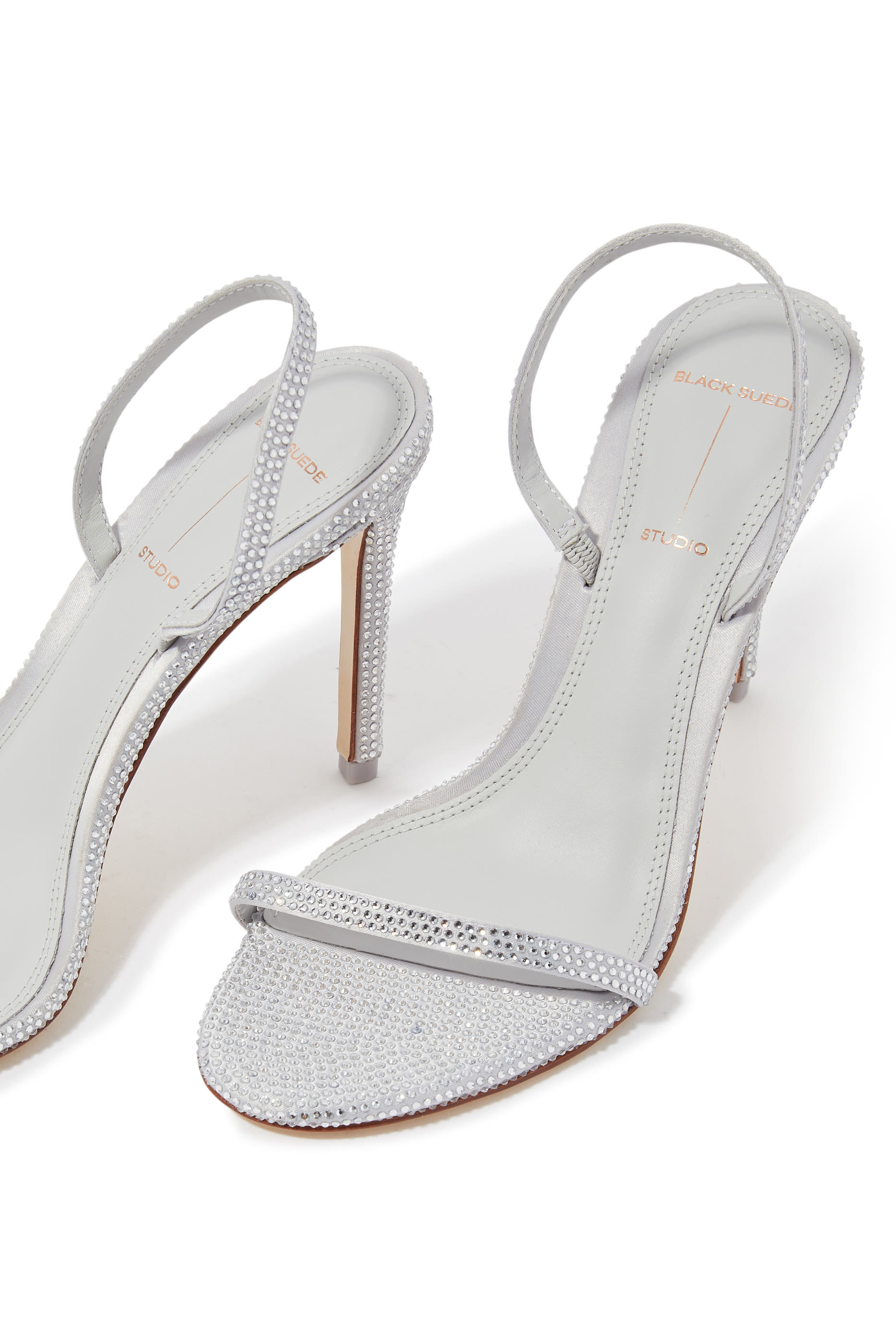 صندل لوسيانا 100 مرصع بأحجار براقة بسير خلفي
