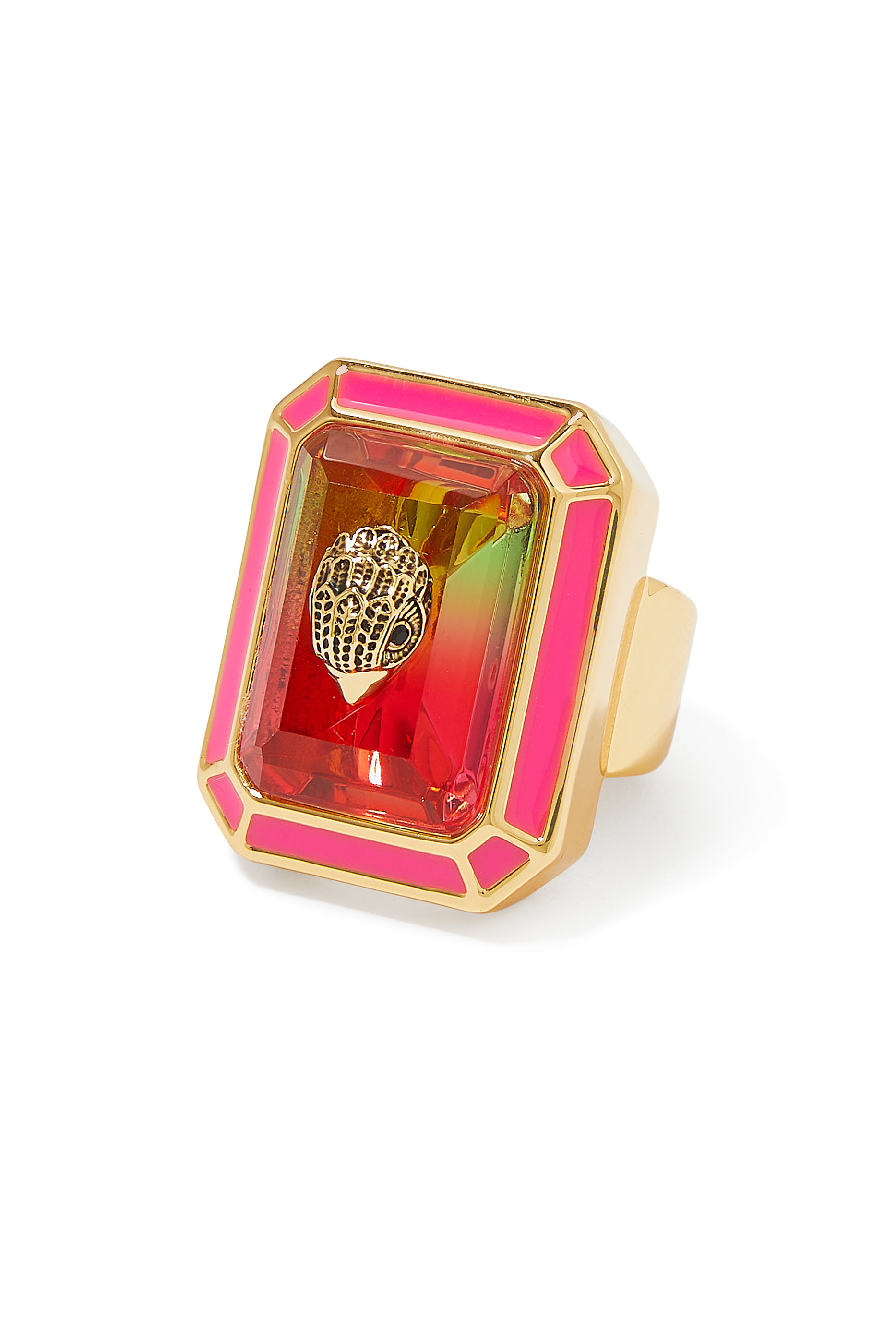 خاتم كوكتيل مزين بمينا