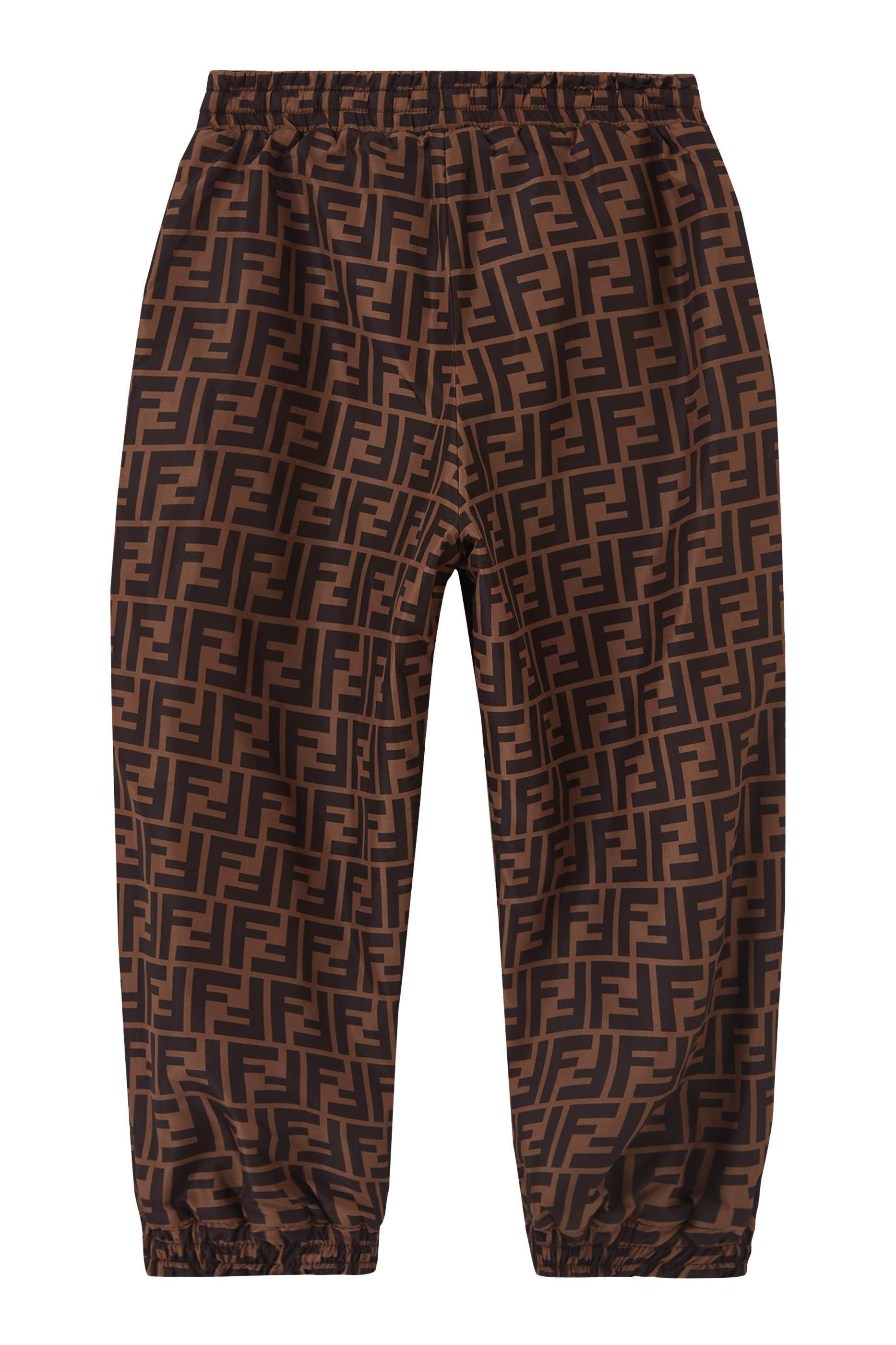 بنطال بتصميم وجهين جيرسيه ونايلون للأطفال