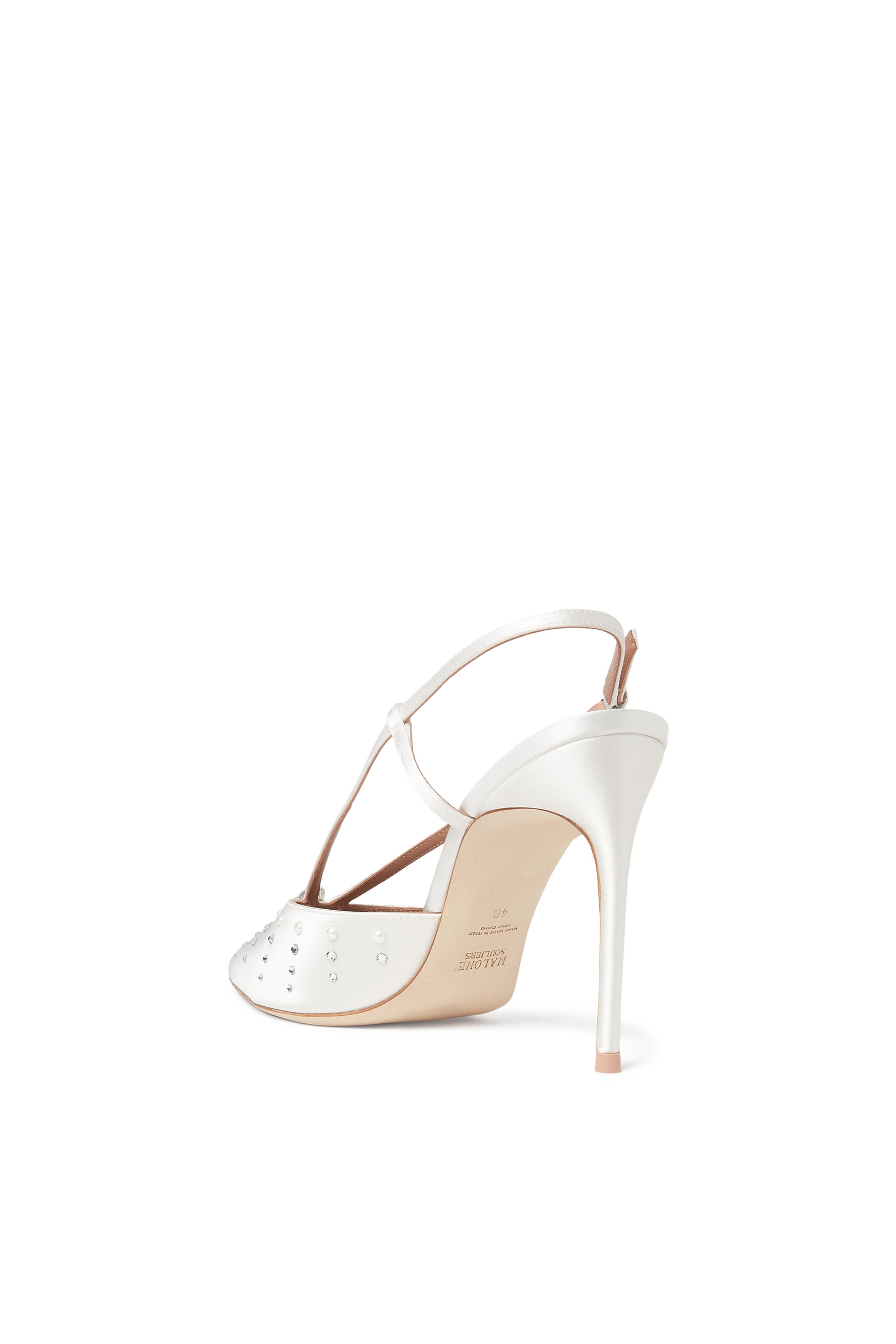 حذاء كلاسيكي مور 90 بسير خلفي وكريستال ستان