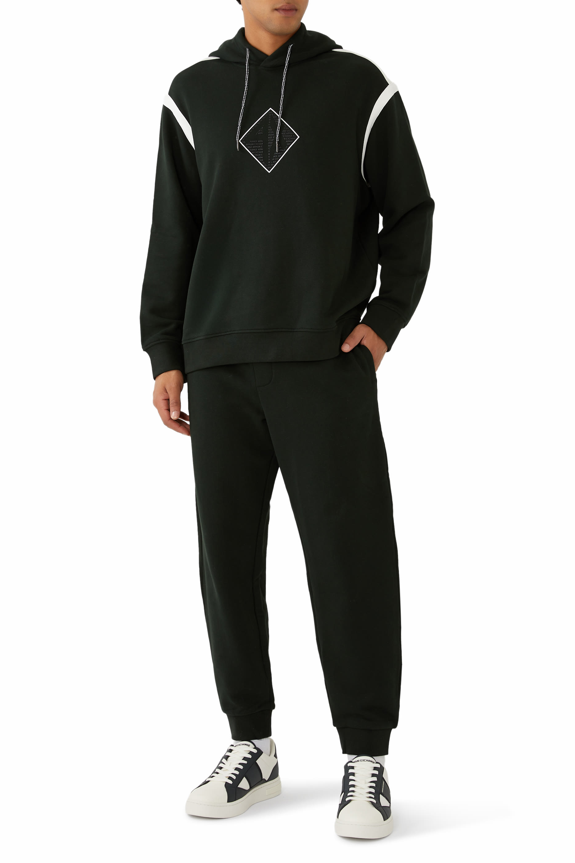 سويت شيرت ذا جريد بغطاء رأس بشعار الماركة