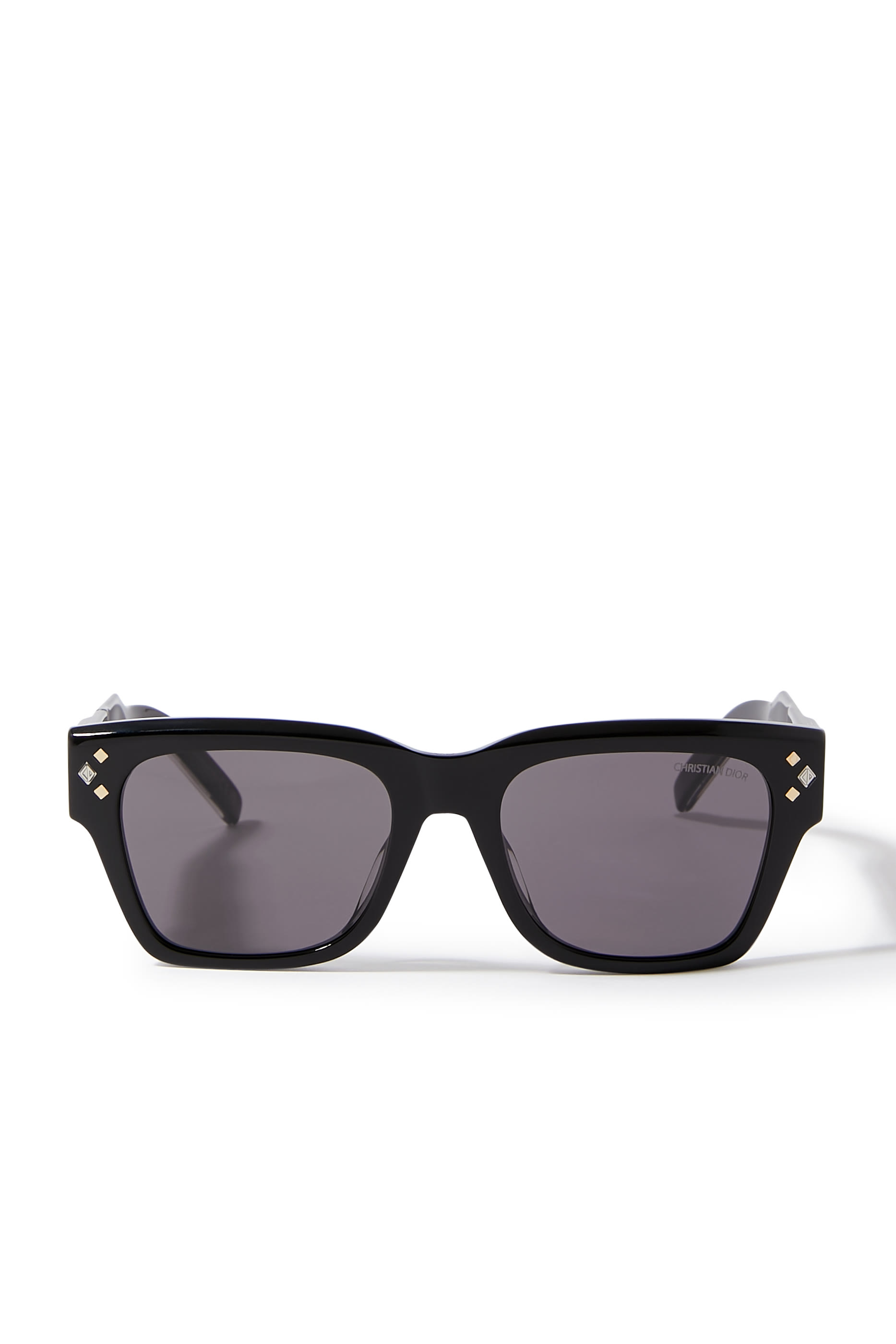 نظارة شمسية سي دي اس 2 أي بإطار هندسي مرصعة بالماس