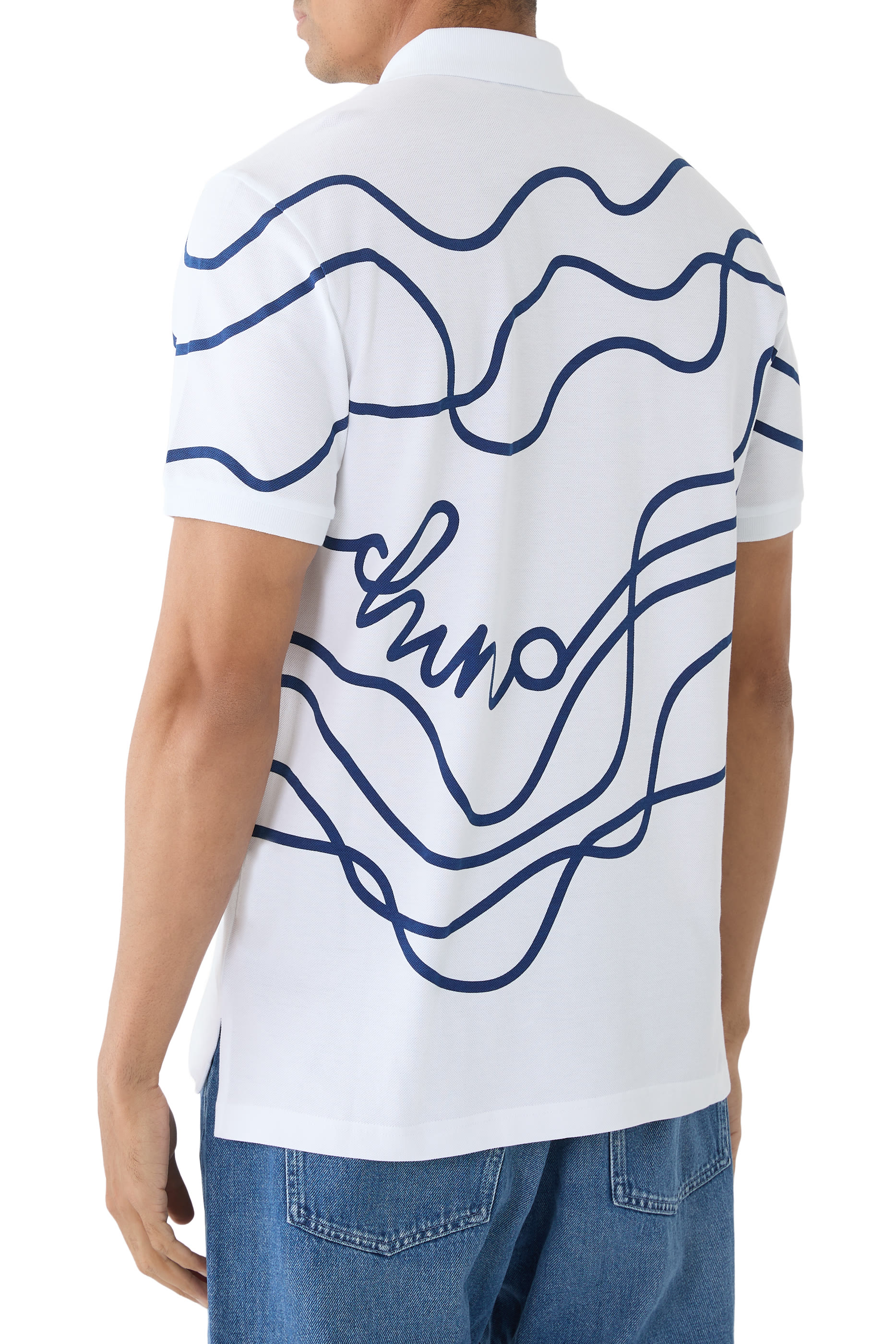 قميص بولو قطن بيكيه بشعار الماركة