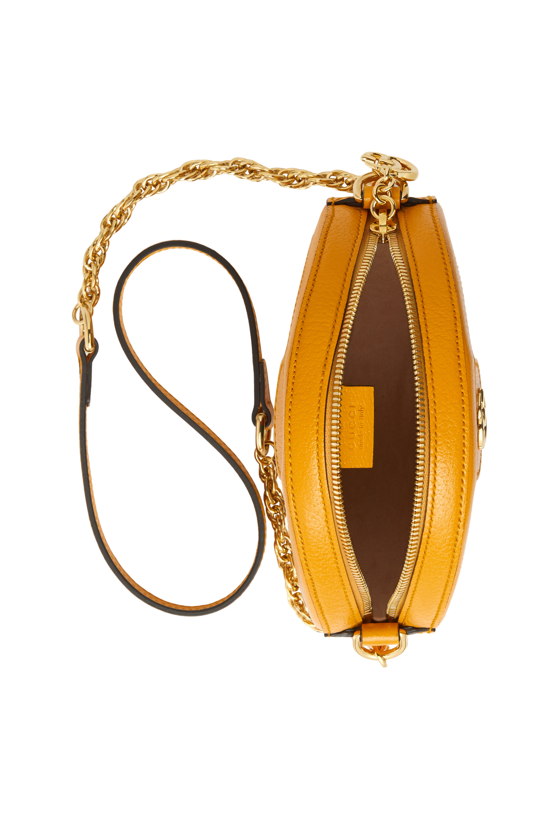 حقيبة كتف أوفيديا ميني مستديرة بنقشة زهور وشعار GG