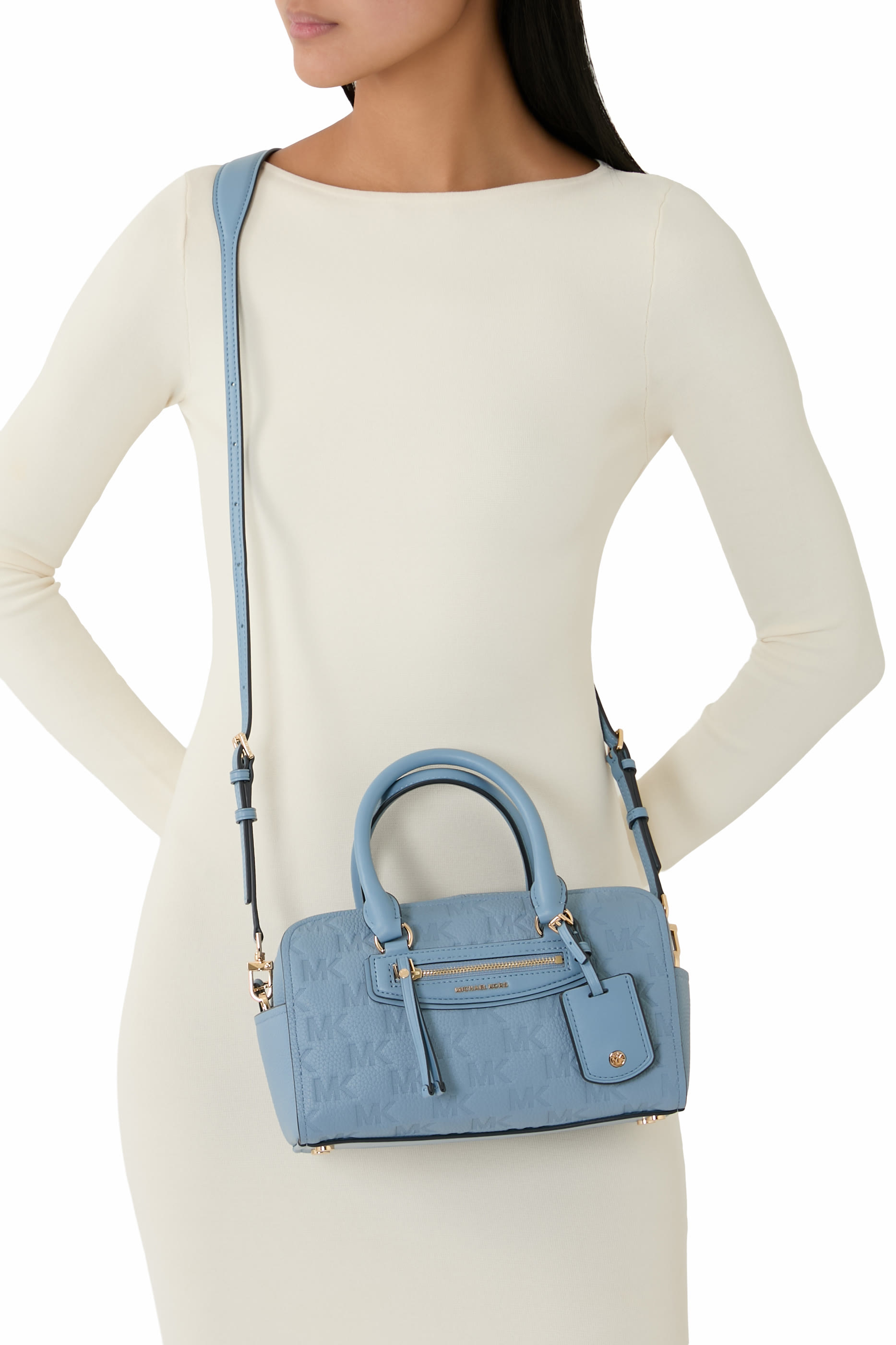 حقيبة كروس دافل جت ست للسفر متوسطة جلد