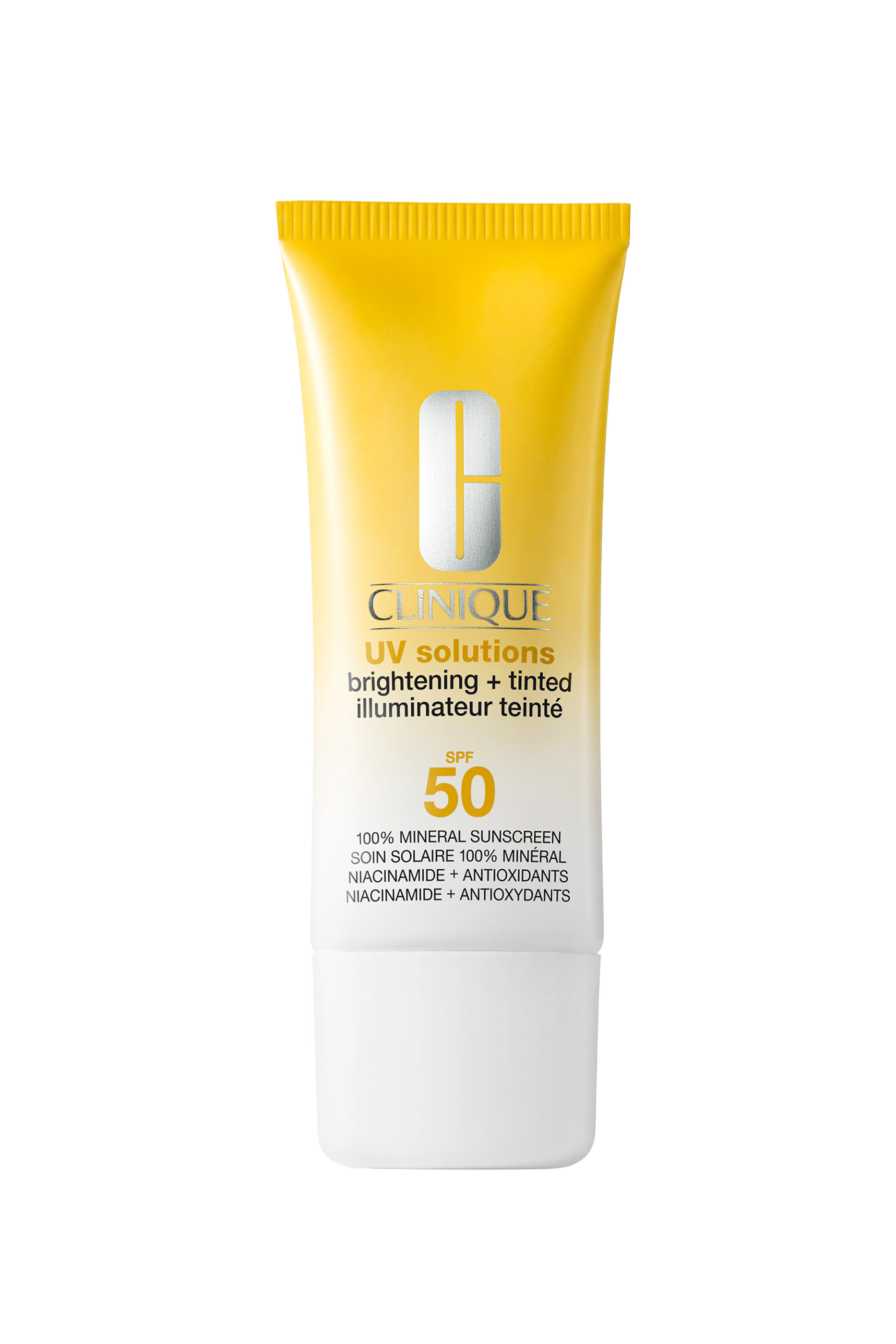 مستحضر يو في سولوشنز ملون لتفتيح البشرة وحمايتها من الشمس مع عامل حماية SPF 50/PA+++ طويل الأمد