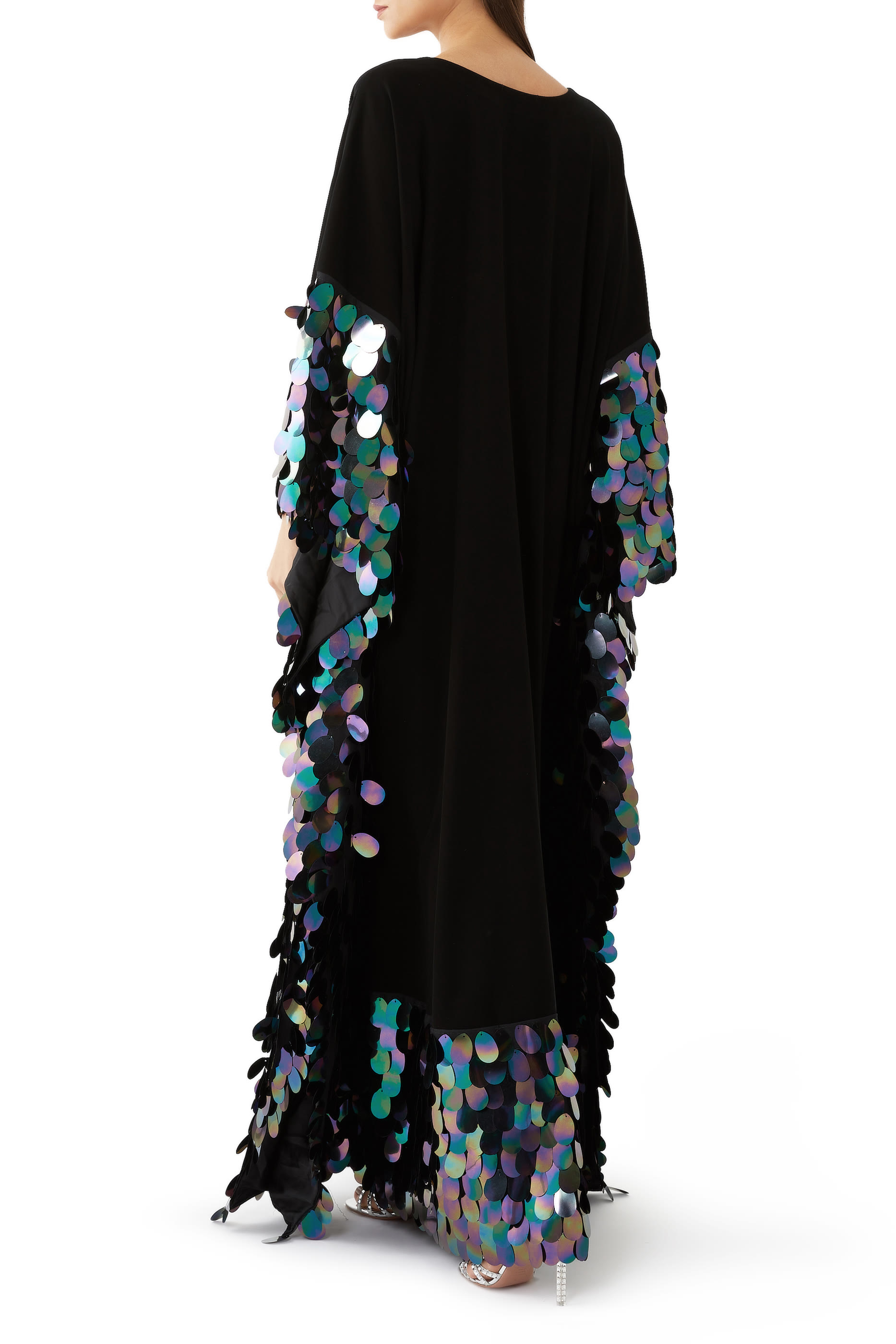 Dreamy Sequin Trim Kaftan