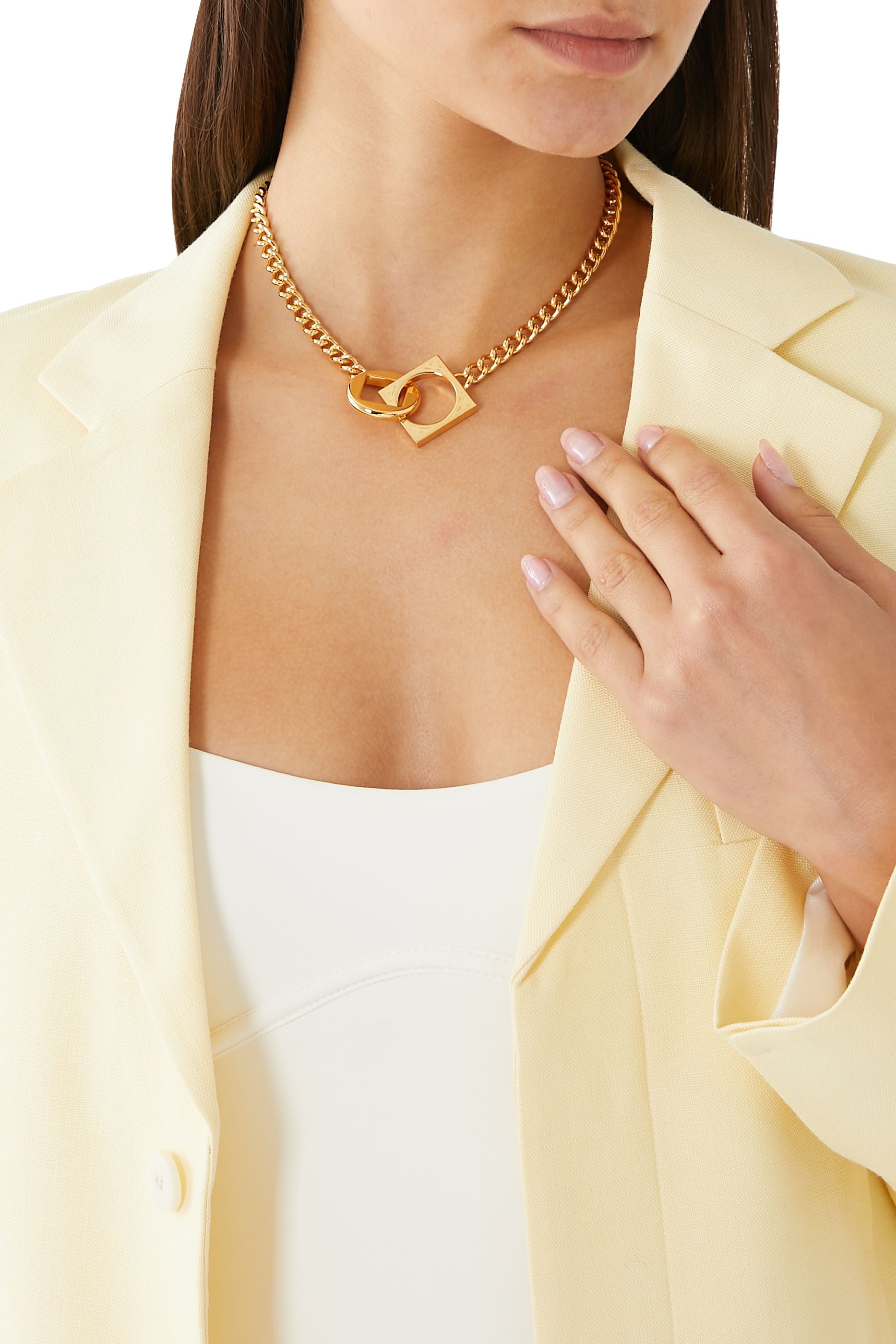 Le Collier Rond Carre Necklace