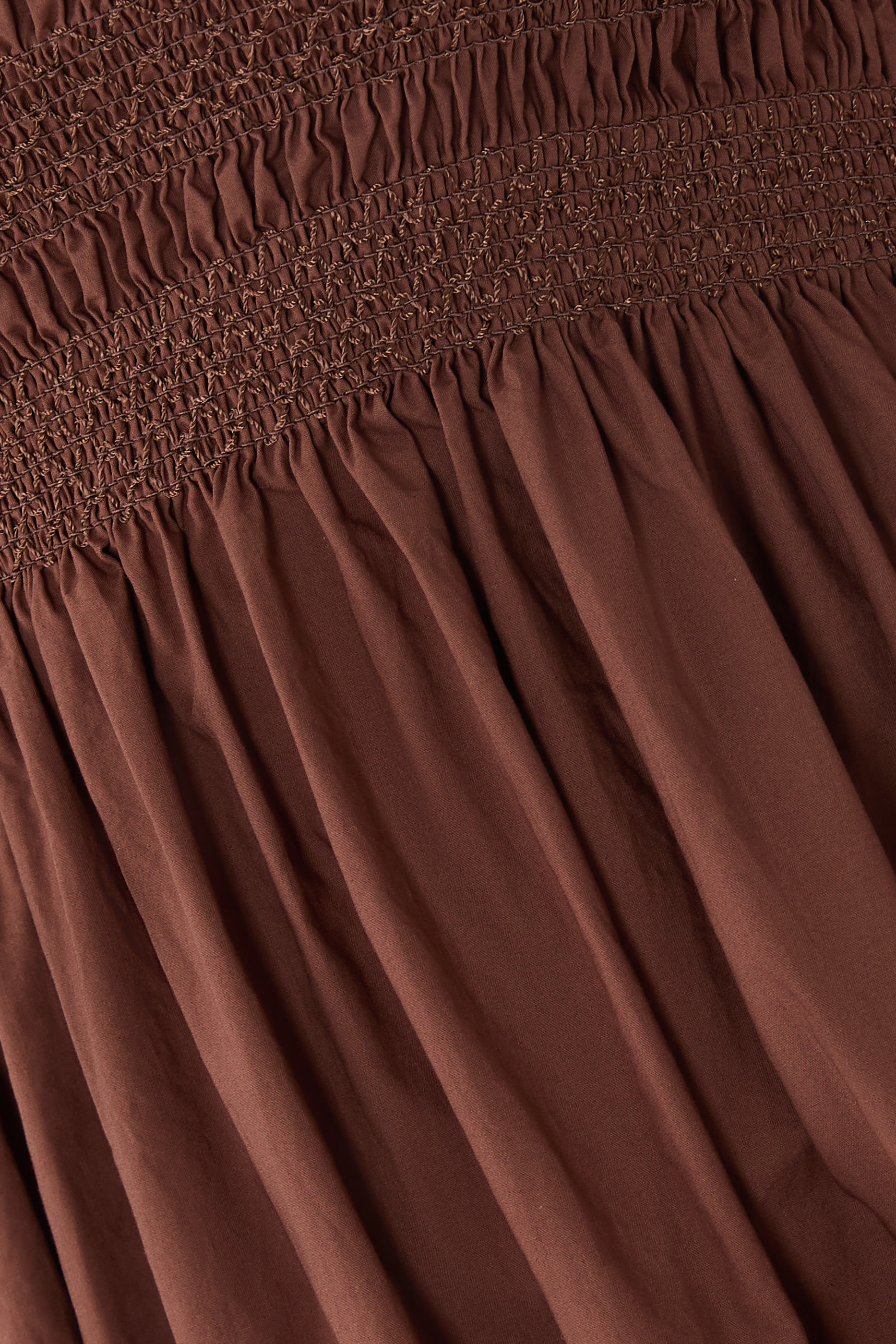 فستان غراس متوسط الطول بكشكش