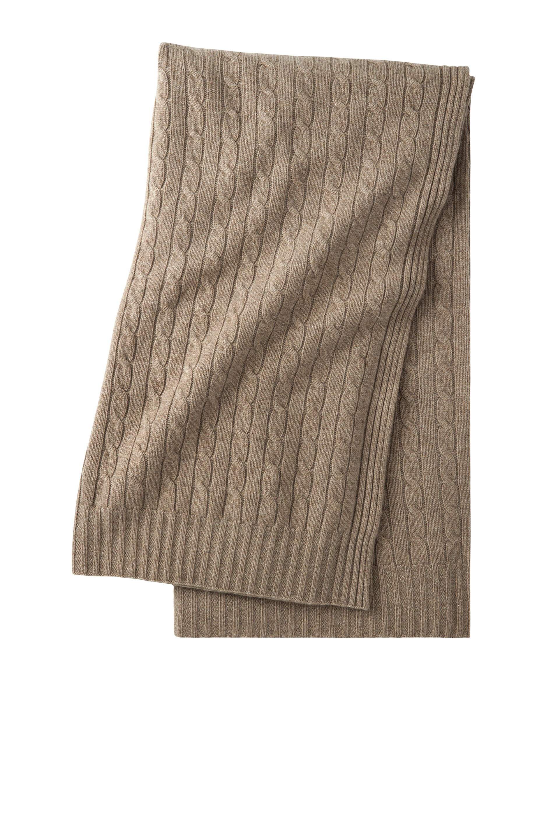 Cable Cashmere Throw