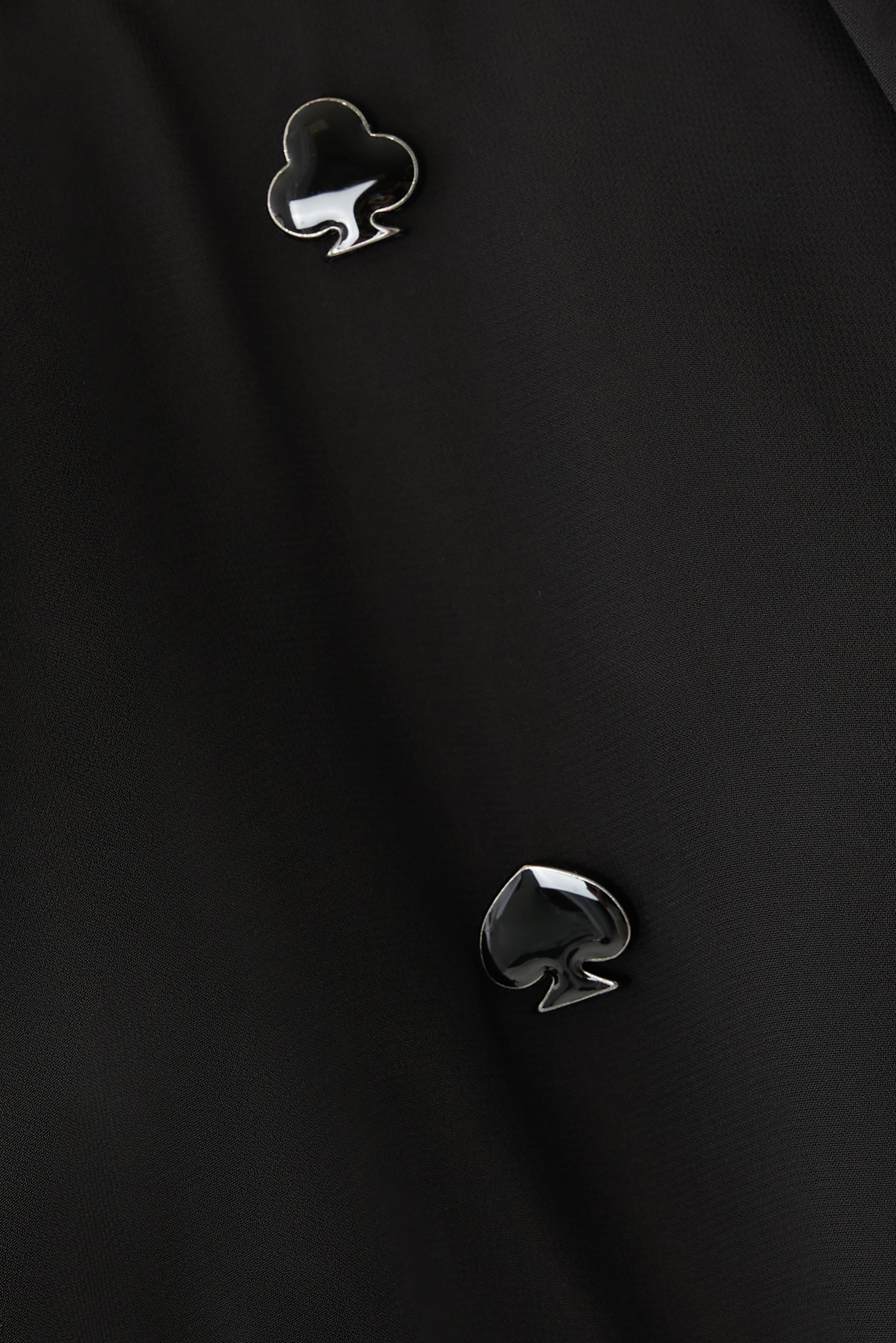 فستان متوسط الطول بطيات مزين بكشكش