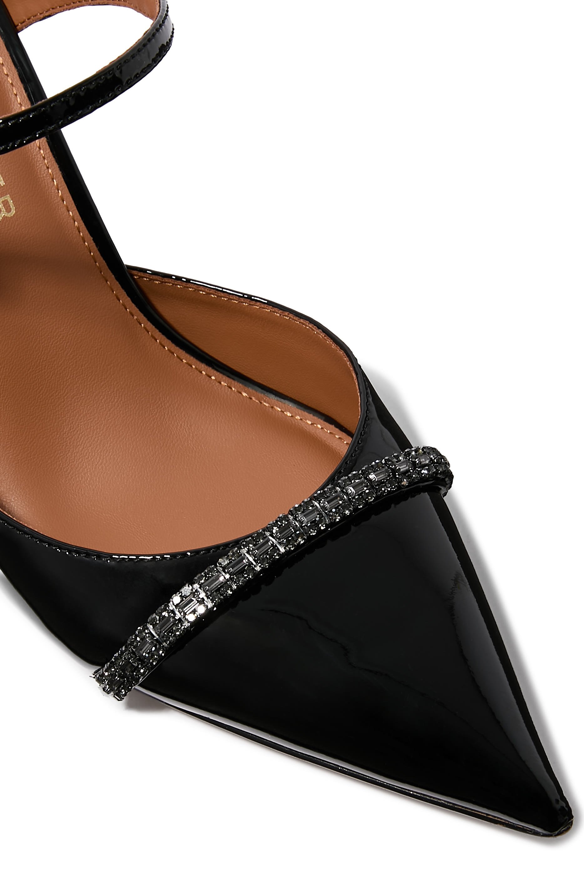 حذاء مفتوح من الخلف 90 بمقدمة مرصعة بأحجار