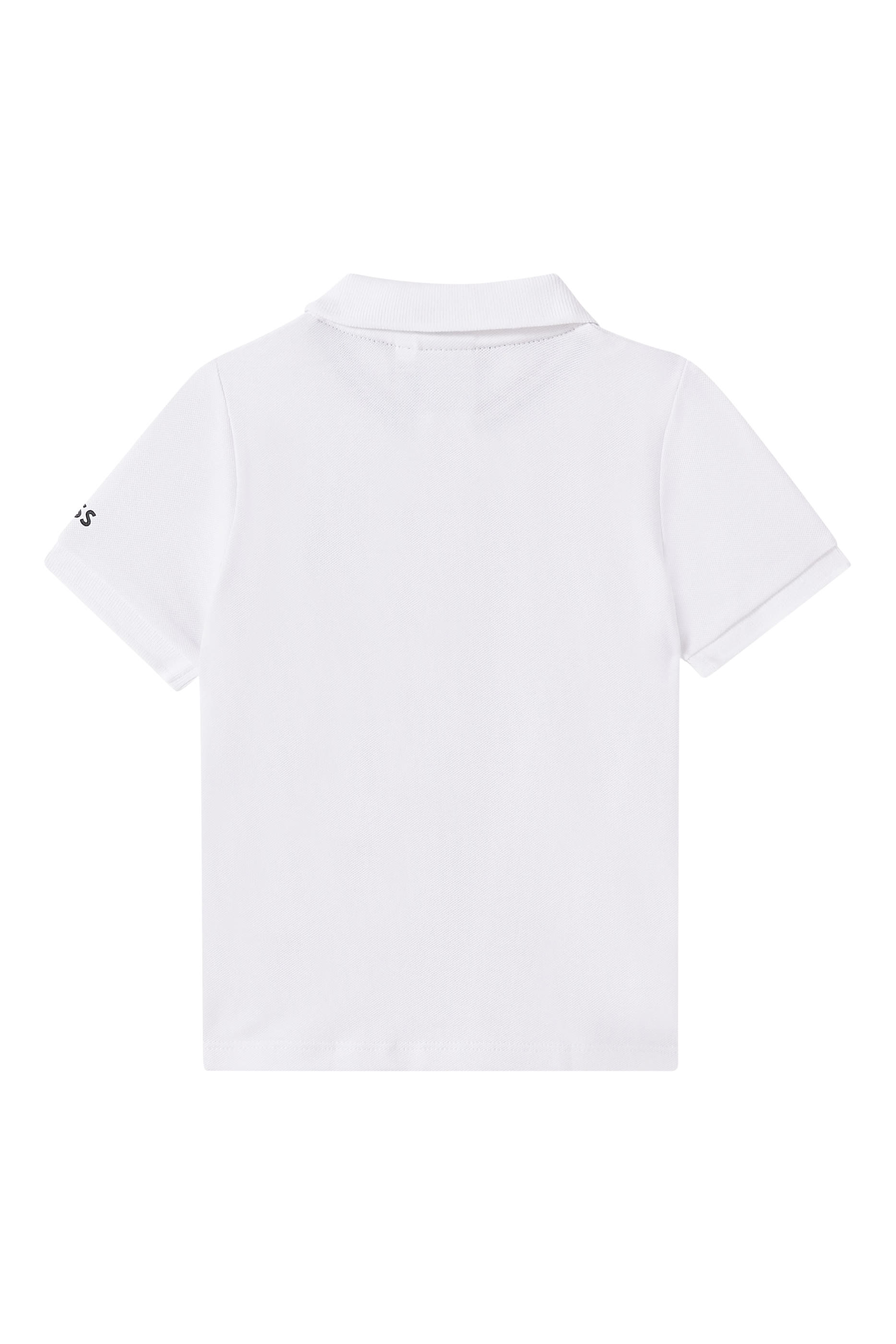 طقم شورت وتيشيرت بشعار الماركة للأطفال