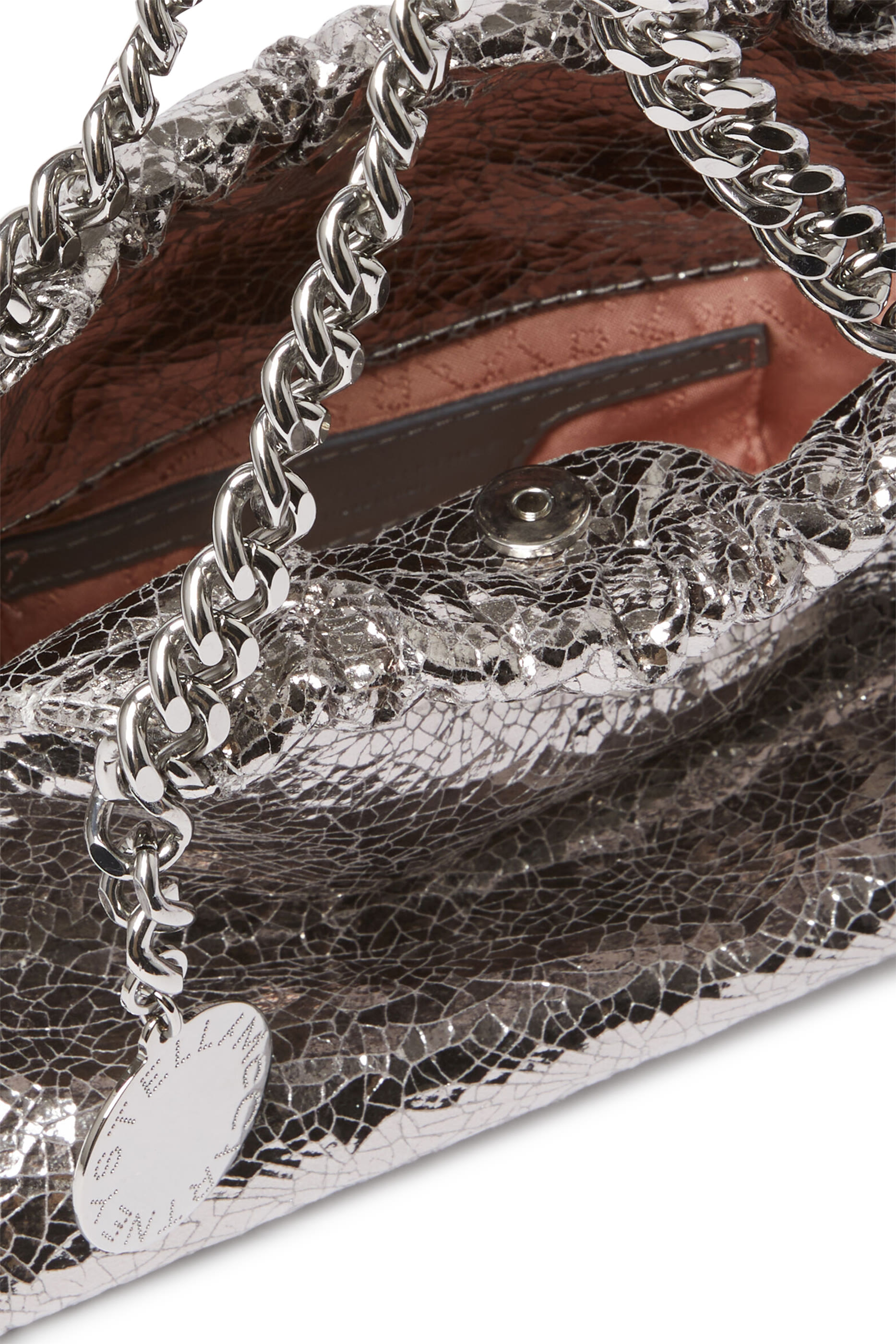 حقيبة كروس بودي فالابيلا برياط تضييق قماش لامع متشقق