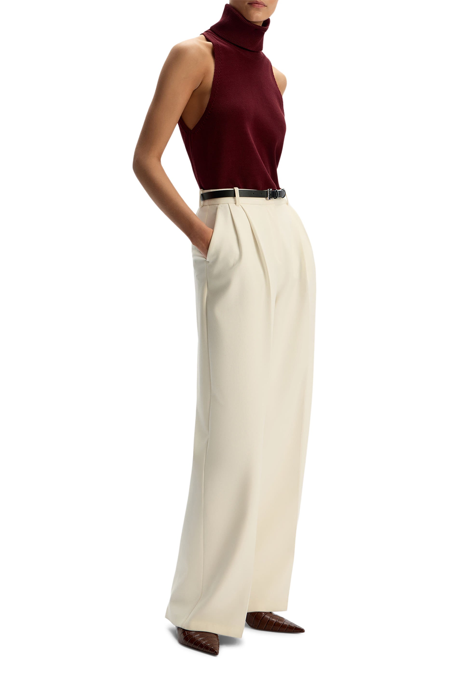 بلوزة قطن وكتان