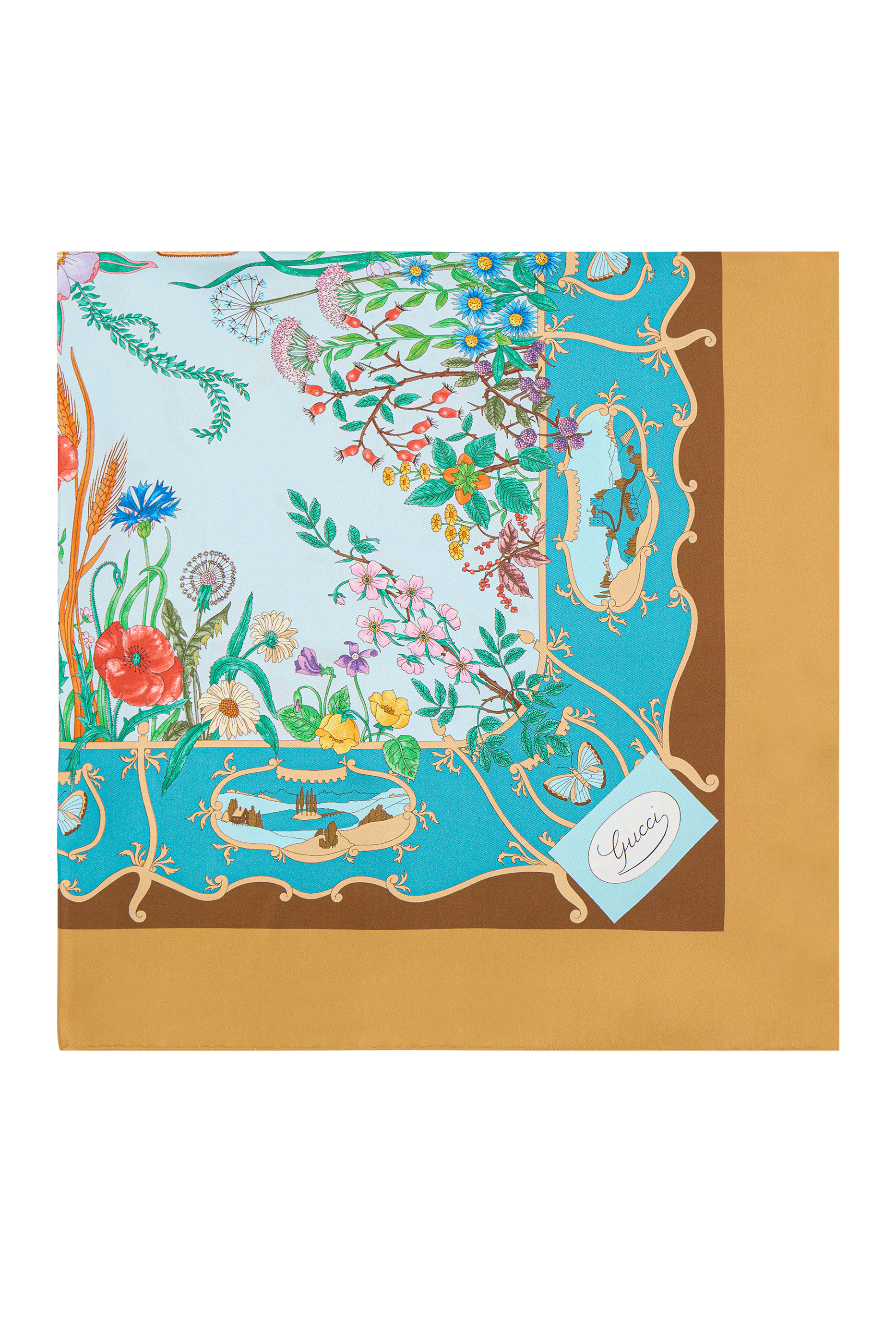  Printed Silk Twill Carré 