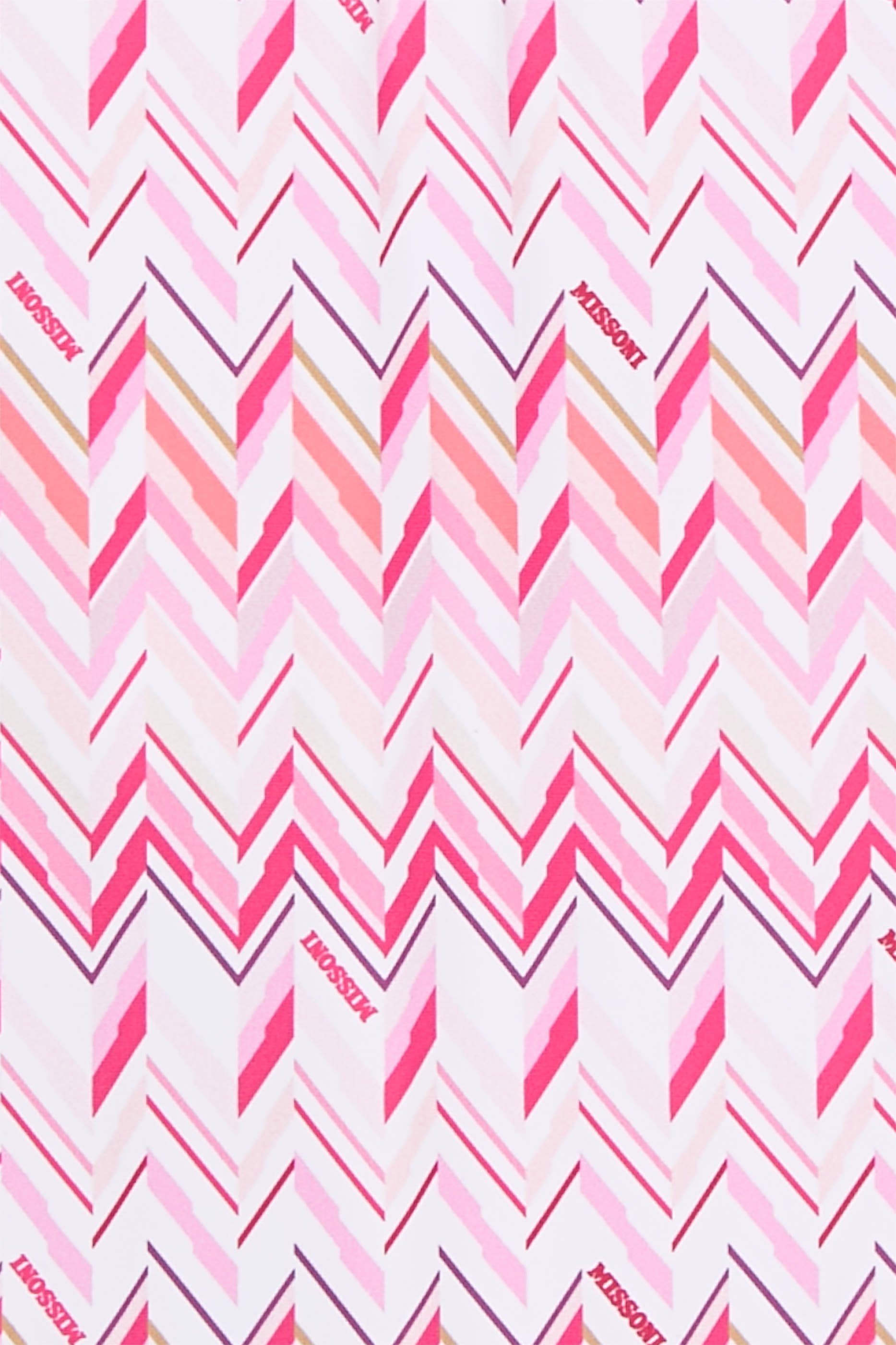 بدلة سباحة بتصميم قطعة واحدة بنقشة خطوط متعرجة للأطفال