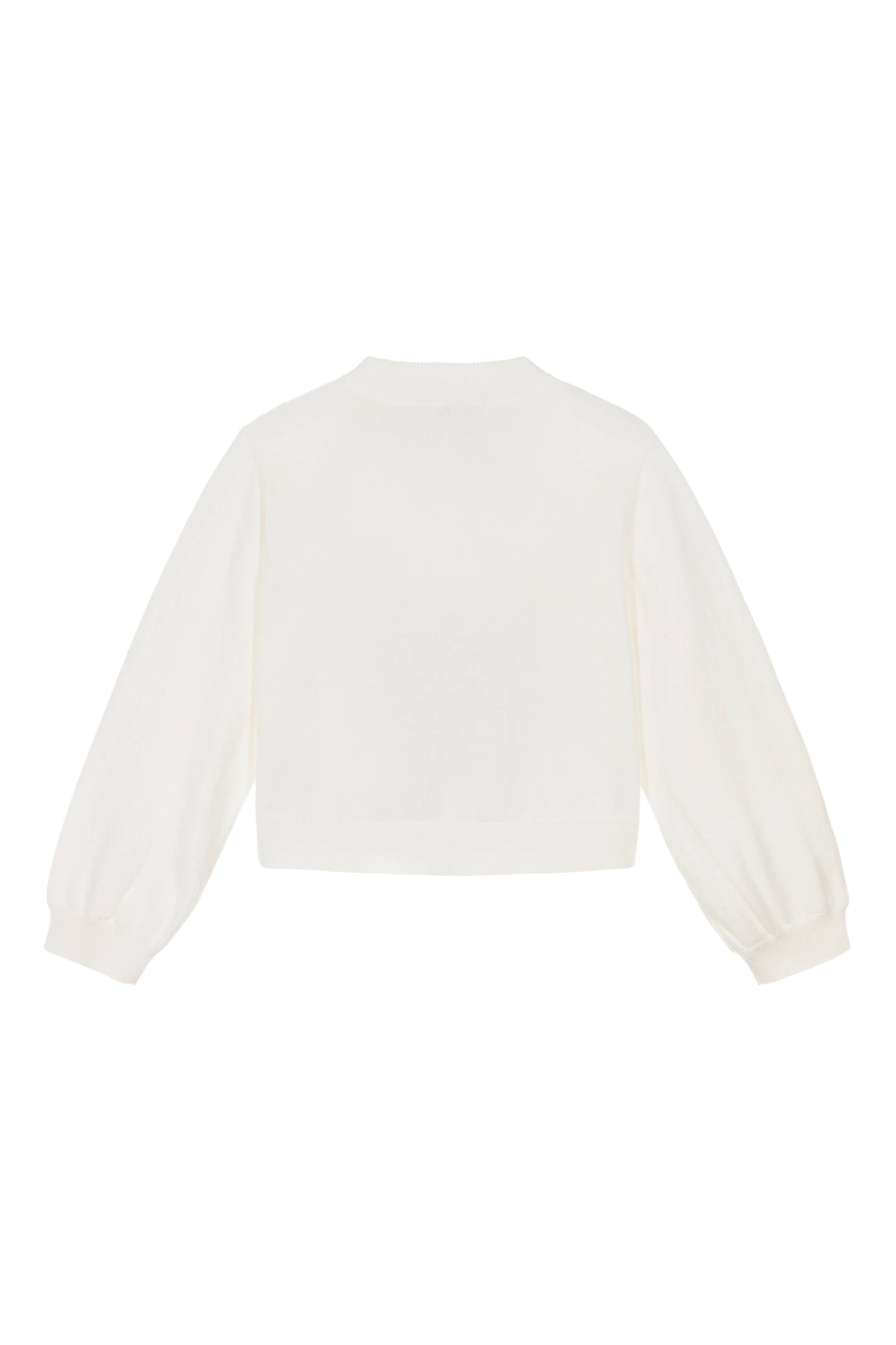 كارديغان بحواف مزينة بأزهار للأطفال