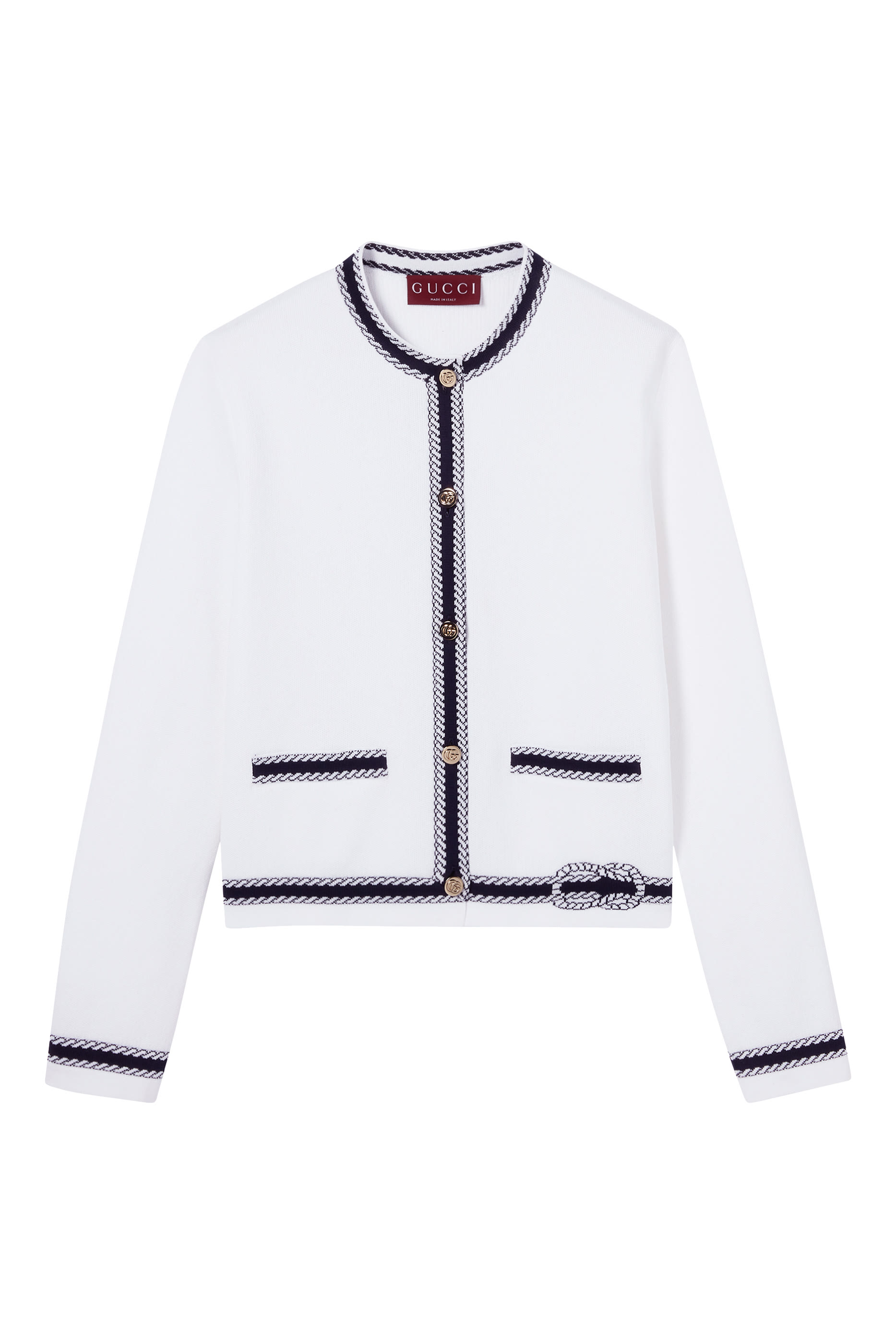 كارديغان بحياكة إنتارسيا قطن