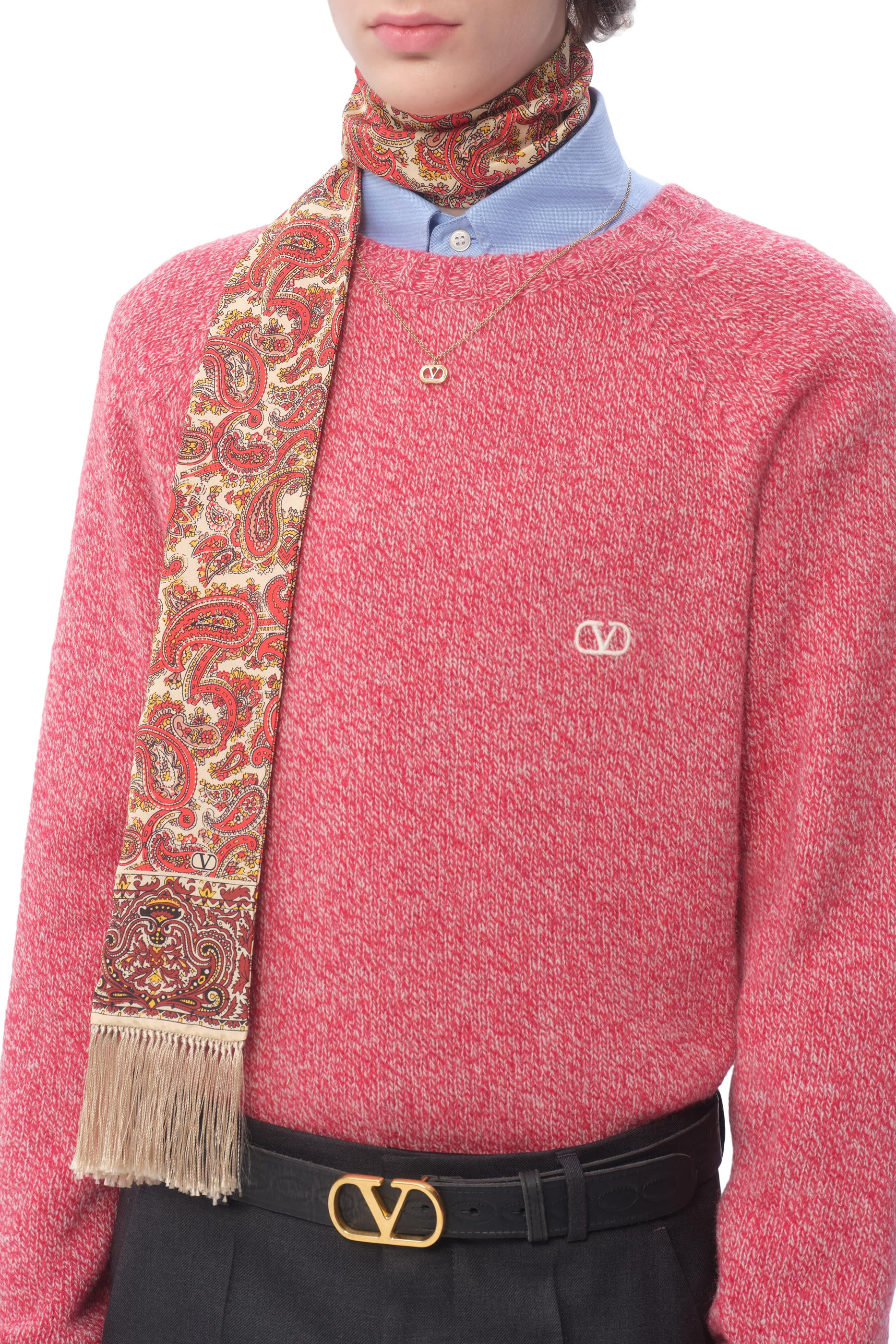 وشاح باندو فوييج إماجنيير مع شراشيب حرير