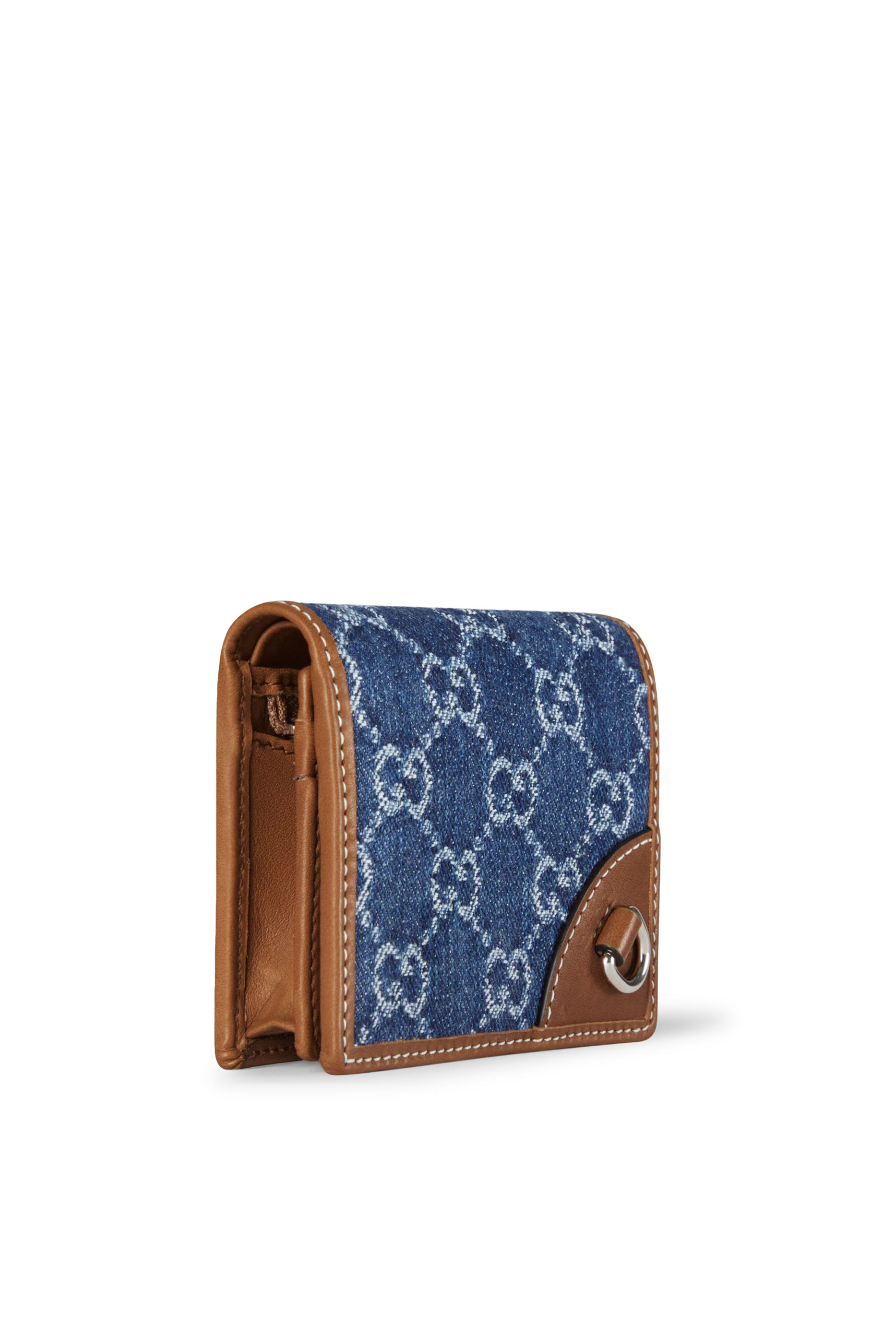 محفظة صغيرة بنقشة شعار حرفي الماركة