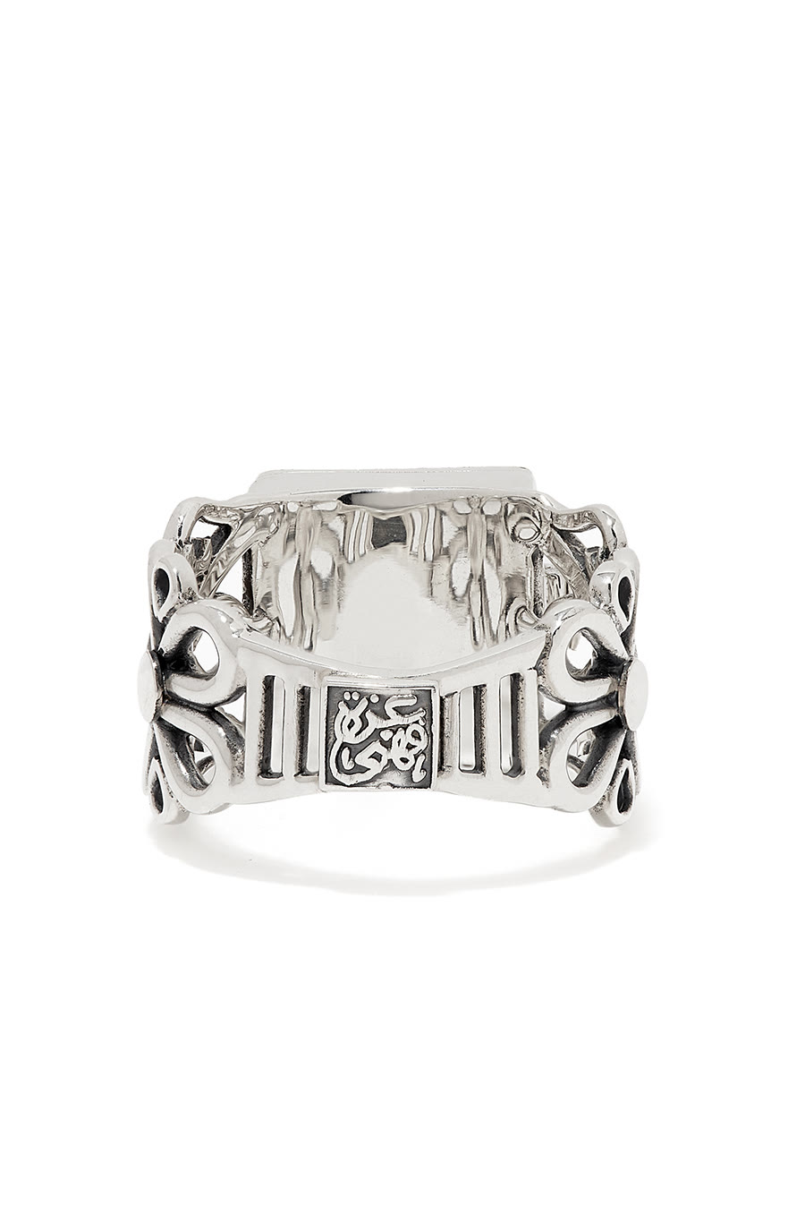 خاتم حب بتصميم قفل مزخرف بالخط العربي