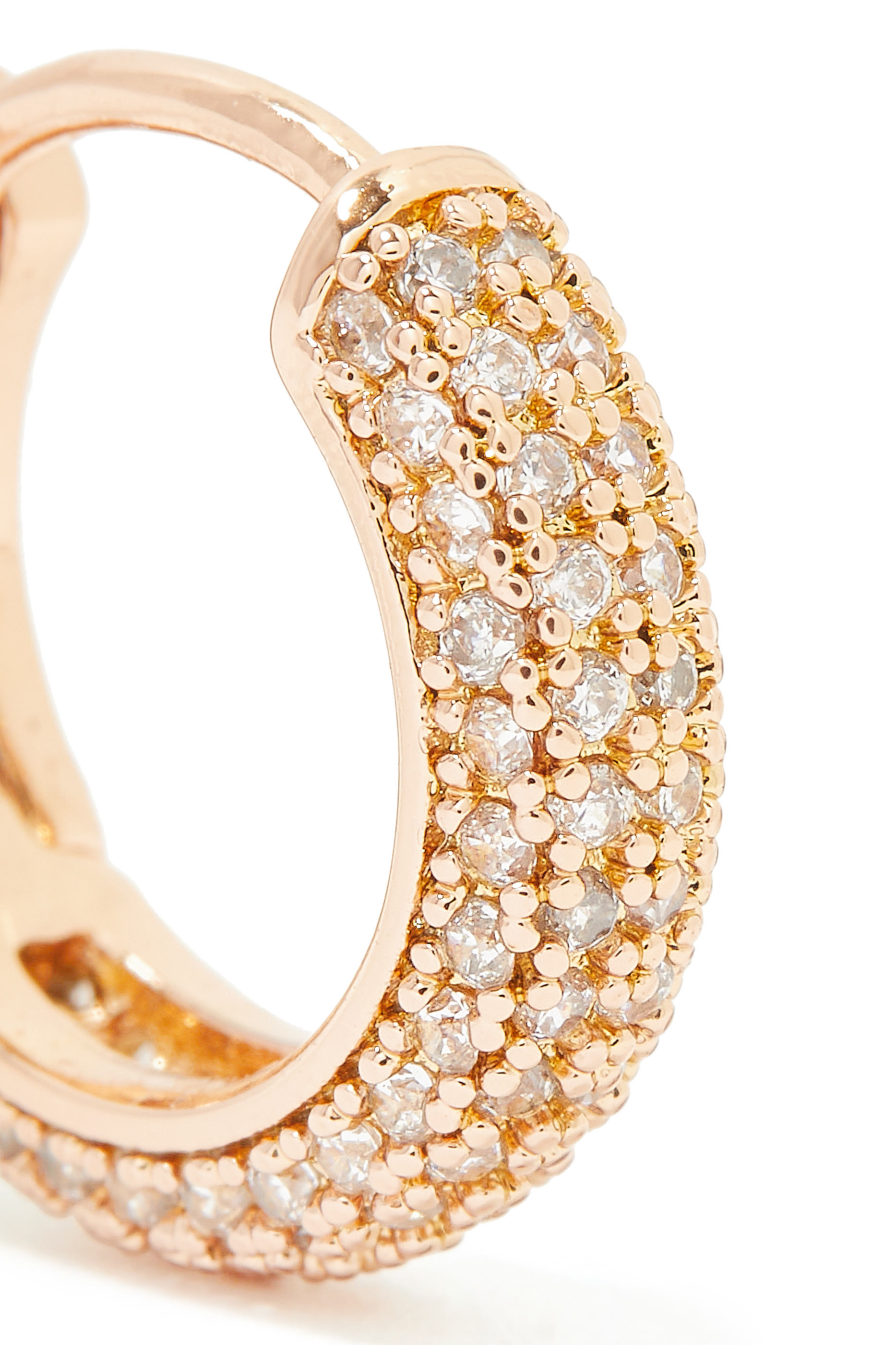 أقراط هاجي بريليانت ستيتمنس ميني مرصعة بأحجار بافيه