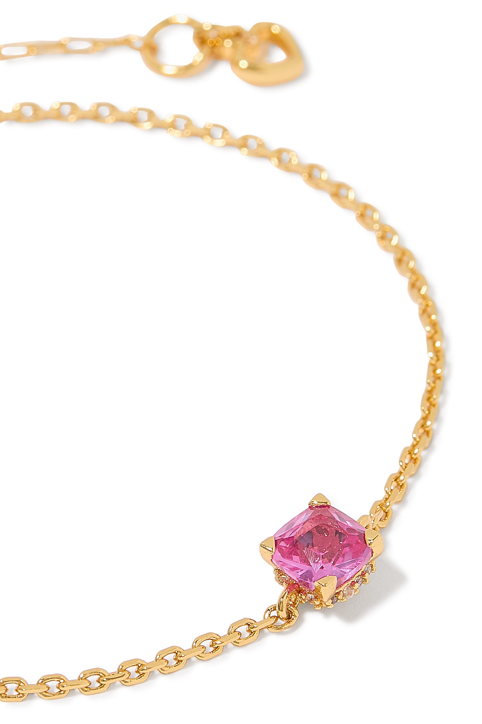 سوار سولتير ليتل لكشريز مرصع باحجار زركونيا مكعبة، معدن مطلي