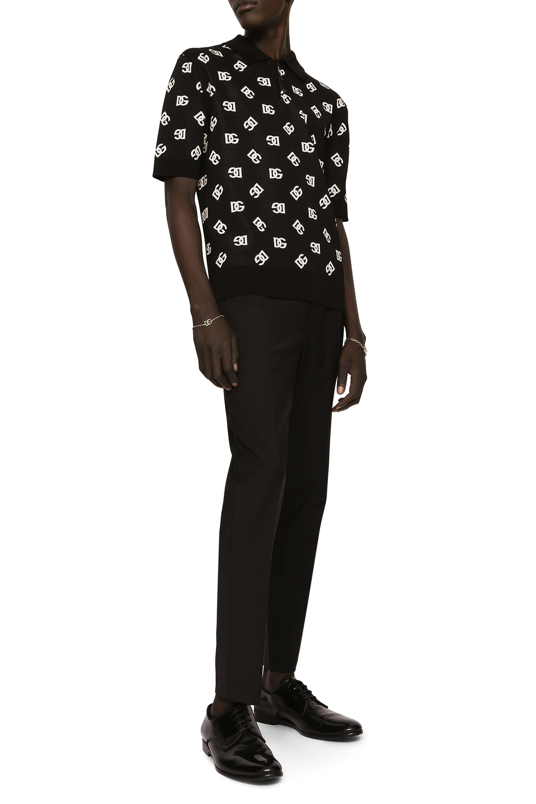 بنطال مطرز بحرفي الماركة قطن مطاطي