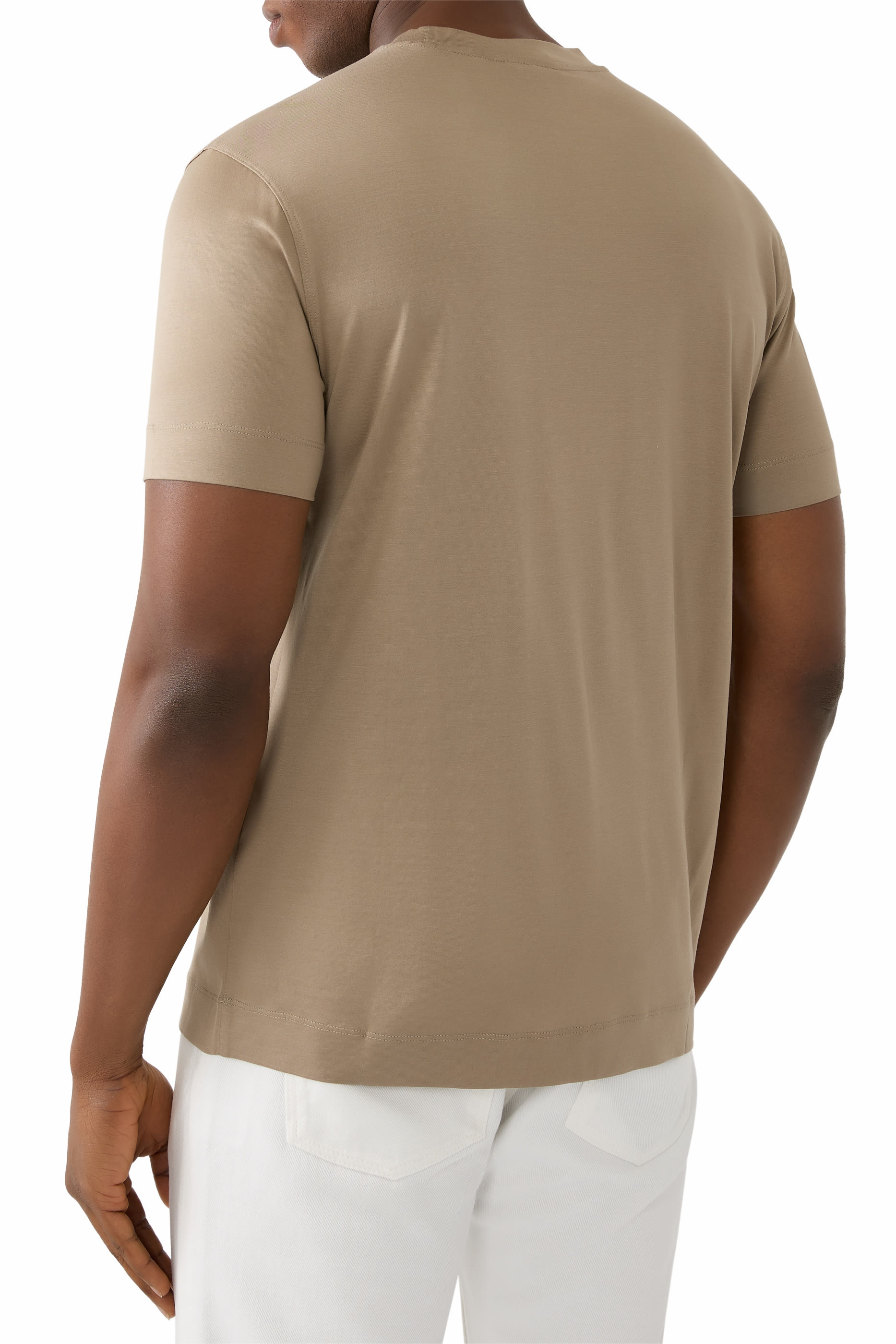 تيشيرت بشعار الماركة قطن جيرسيه