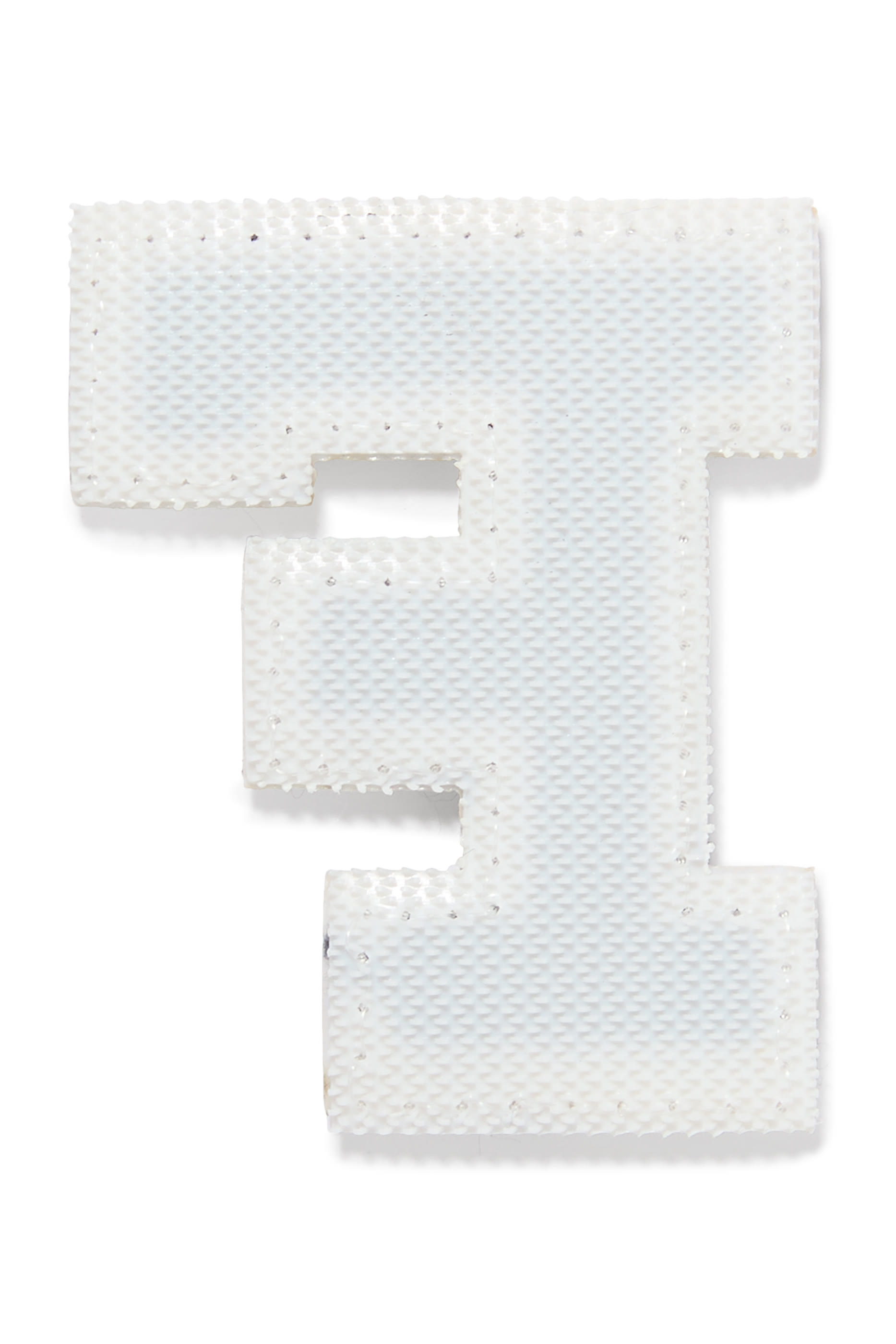 رقعة بتصميم حرف F لامعة شنيل مقاس 2 بوصة للأطفال