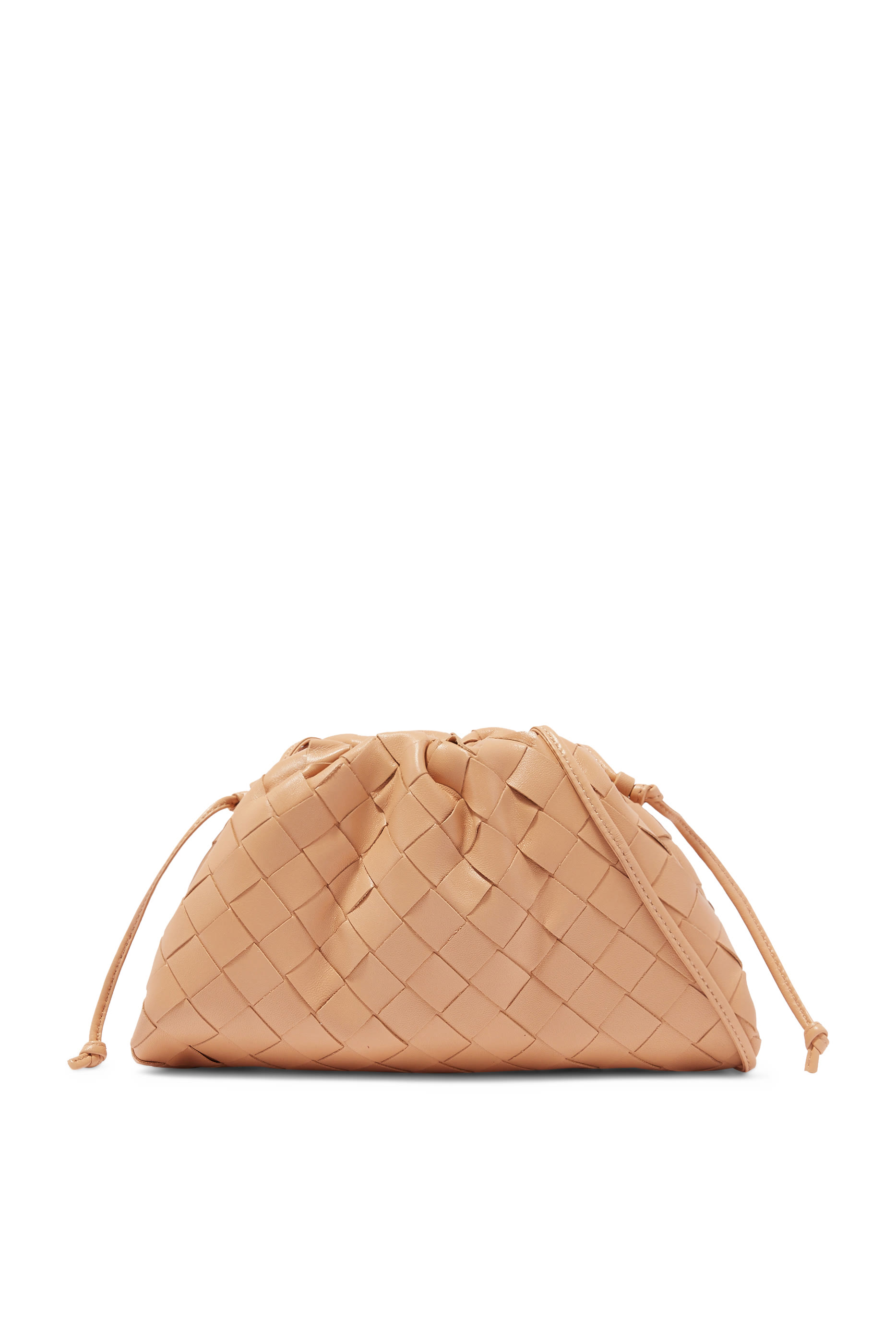 حقيبة ذا باوتش صغيرة جلد مجدول