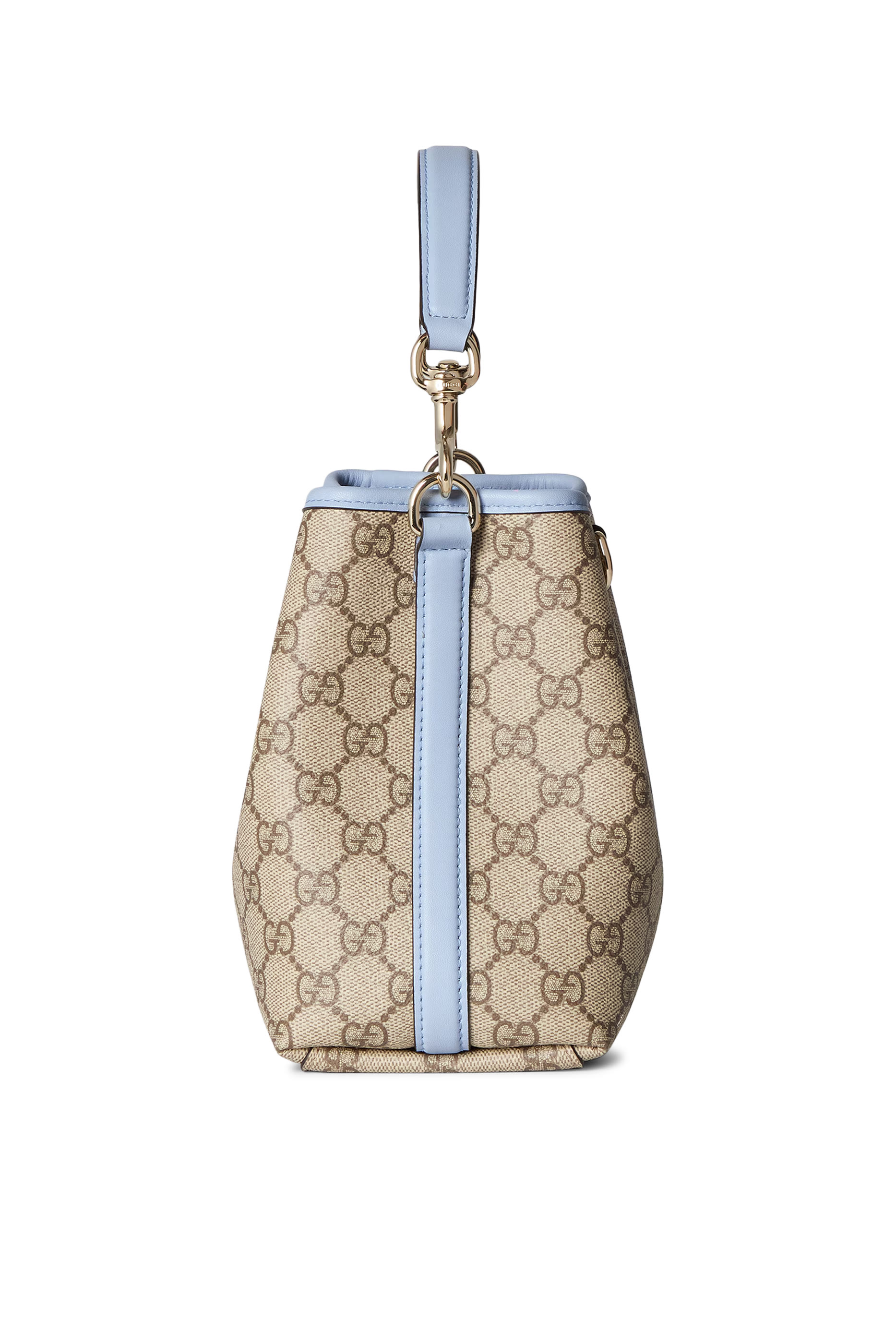 حقيبة باكيت صغيرة بشعار حرفي الماركة