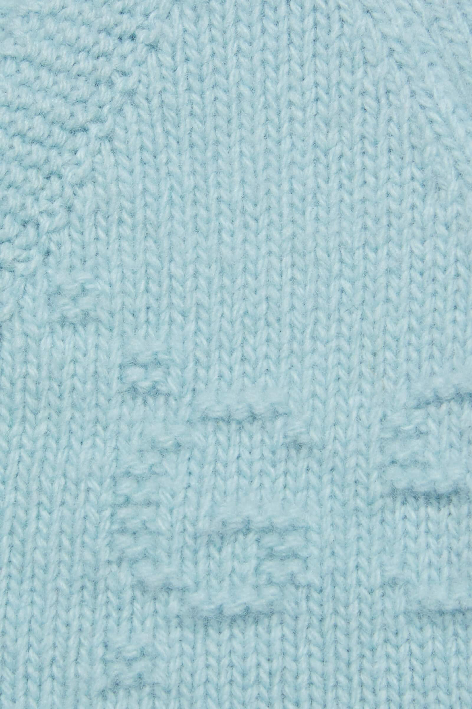 كارديجان صوف بنقشة حرفي شعار الماركة