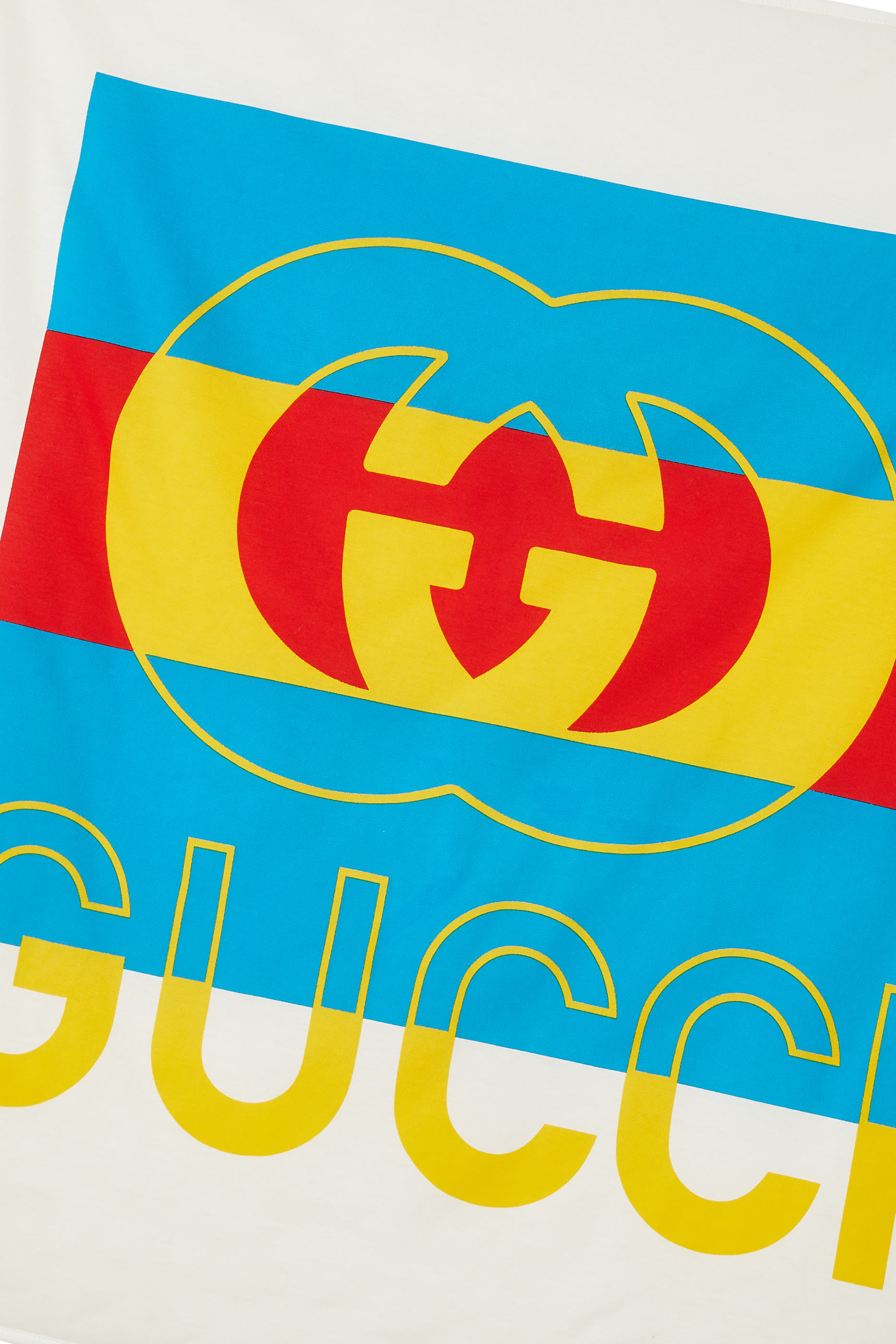 بطانية قطن جرسيه بنقشة حروف الماركة متداخلة للأطفال