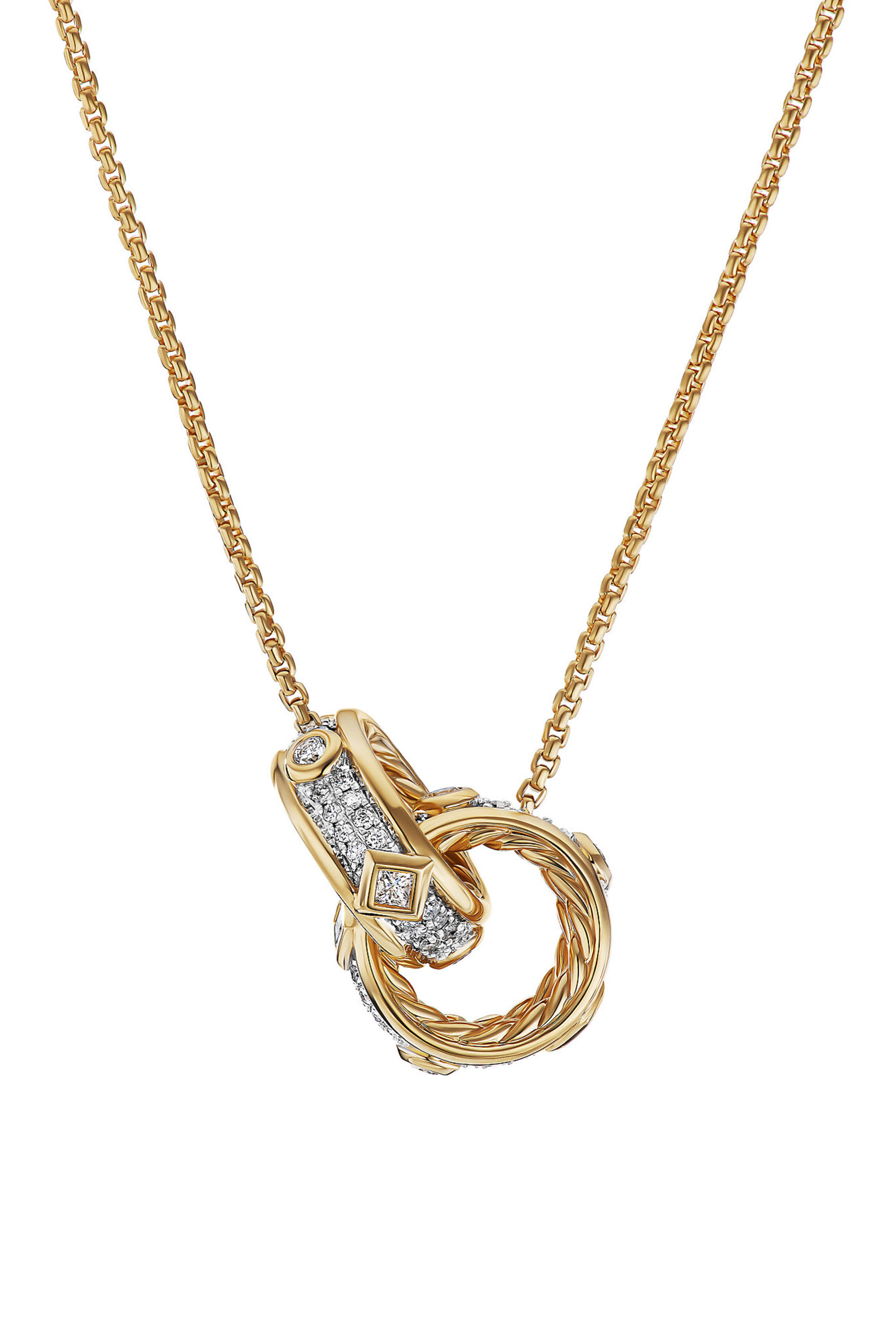 قلادة مودرن رينيسانس بدلاية مزدوجة